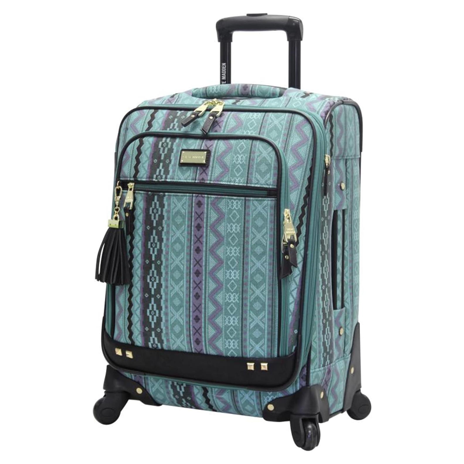 Maleta Expandible Steve Madden 24" Turquesa Ligera 62L