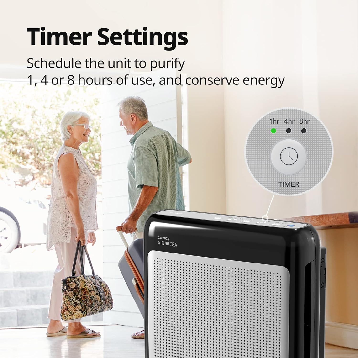 Purificador de Aire Coway AIRMEGA 200M HEPA 33.5m² Negro