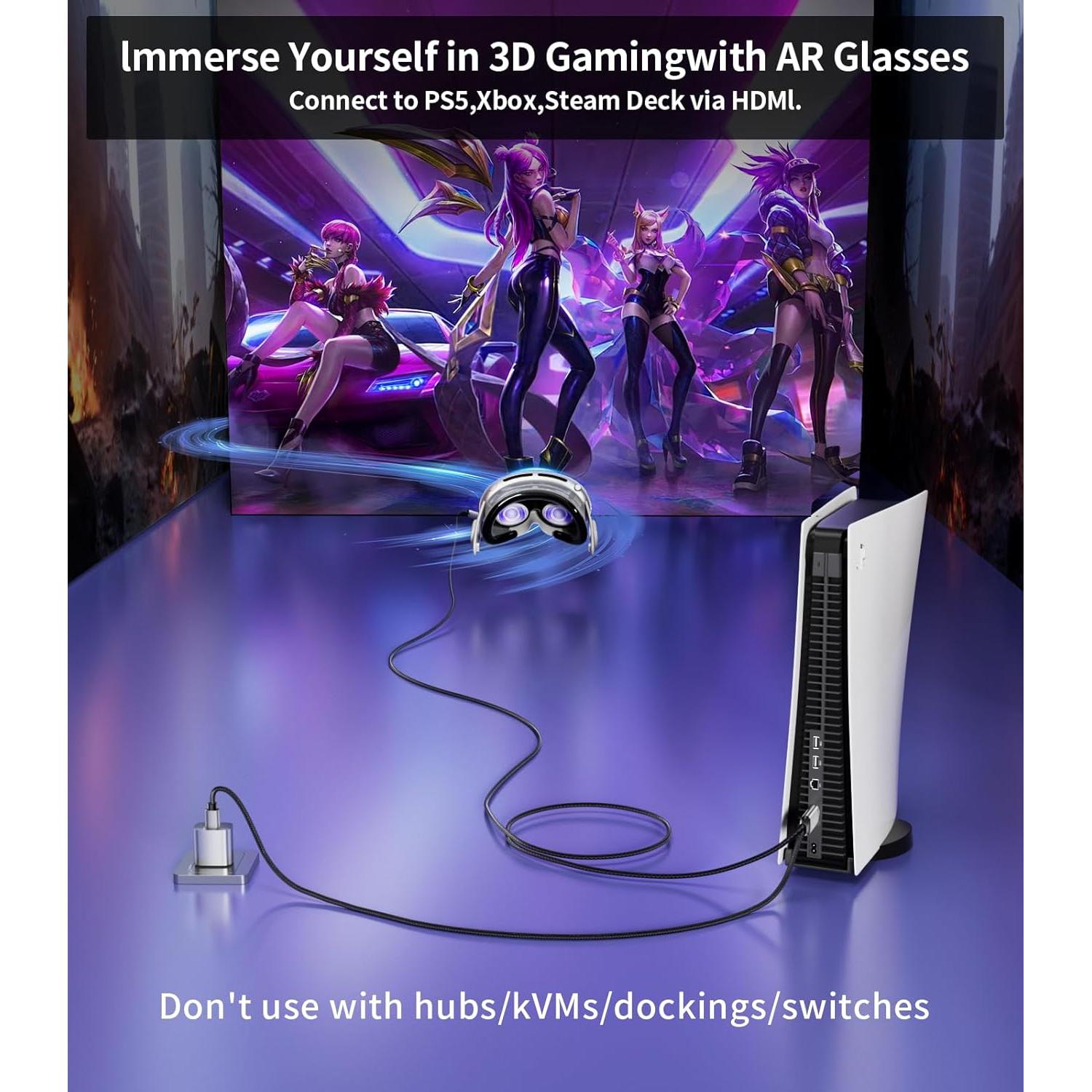 Adaptador HDMI a USB-C Reborn 0.91m 4K@60Hz