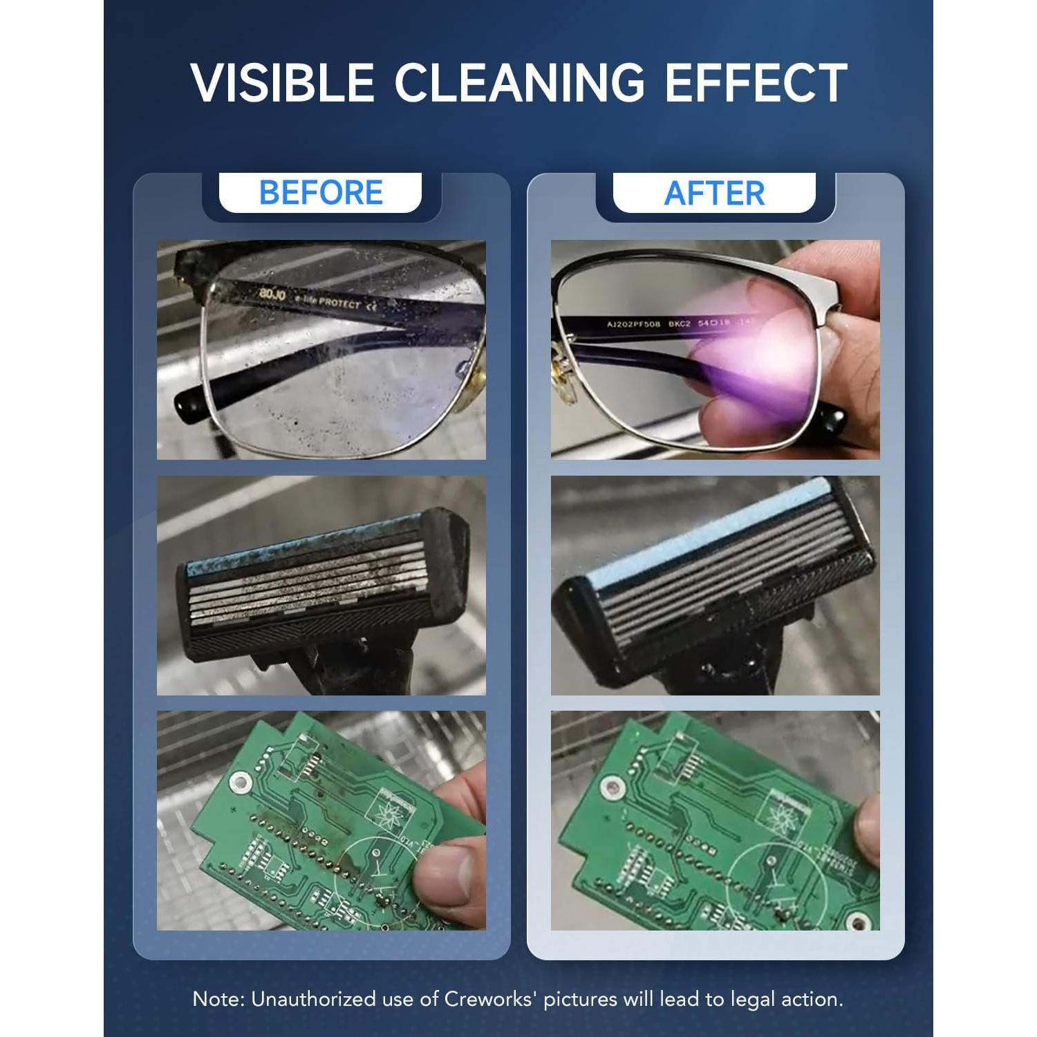 Limpiador Ultrasónico Creworks 2L 60W Acero Inoxidable