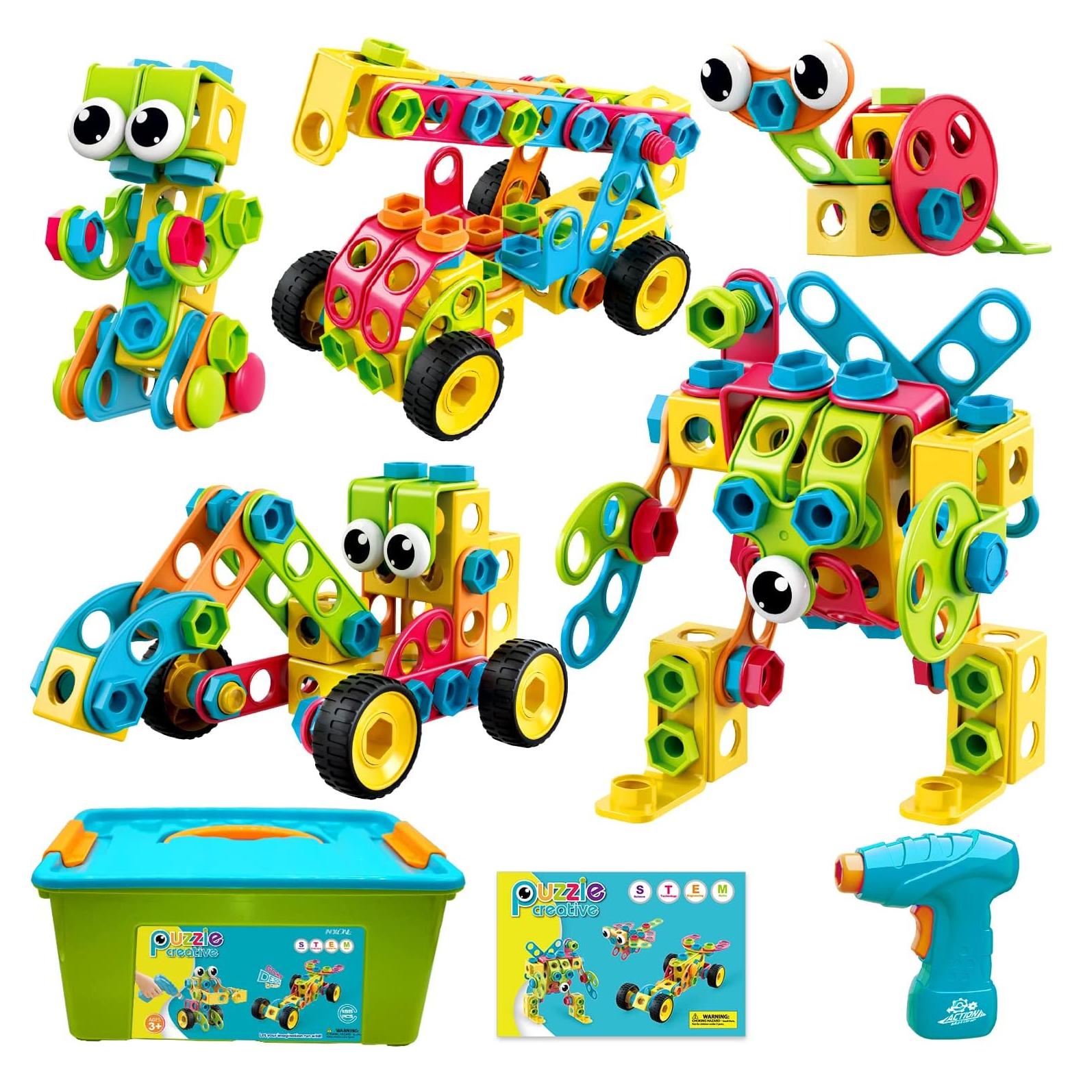 NXONE Juguetes Educativos STEM 195 Piezas para Niños 3-10 Años