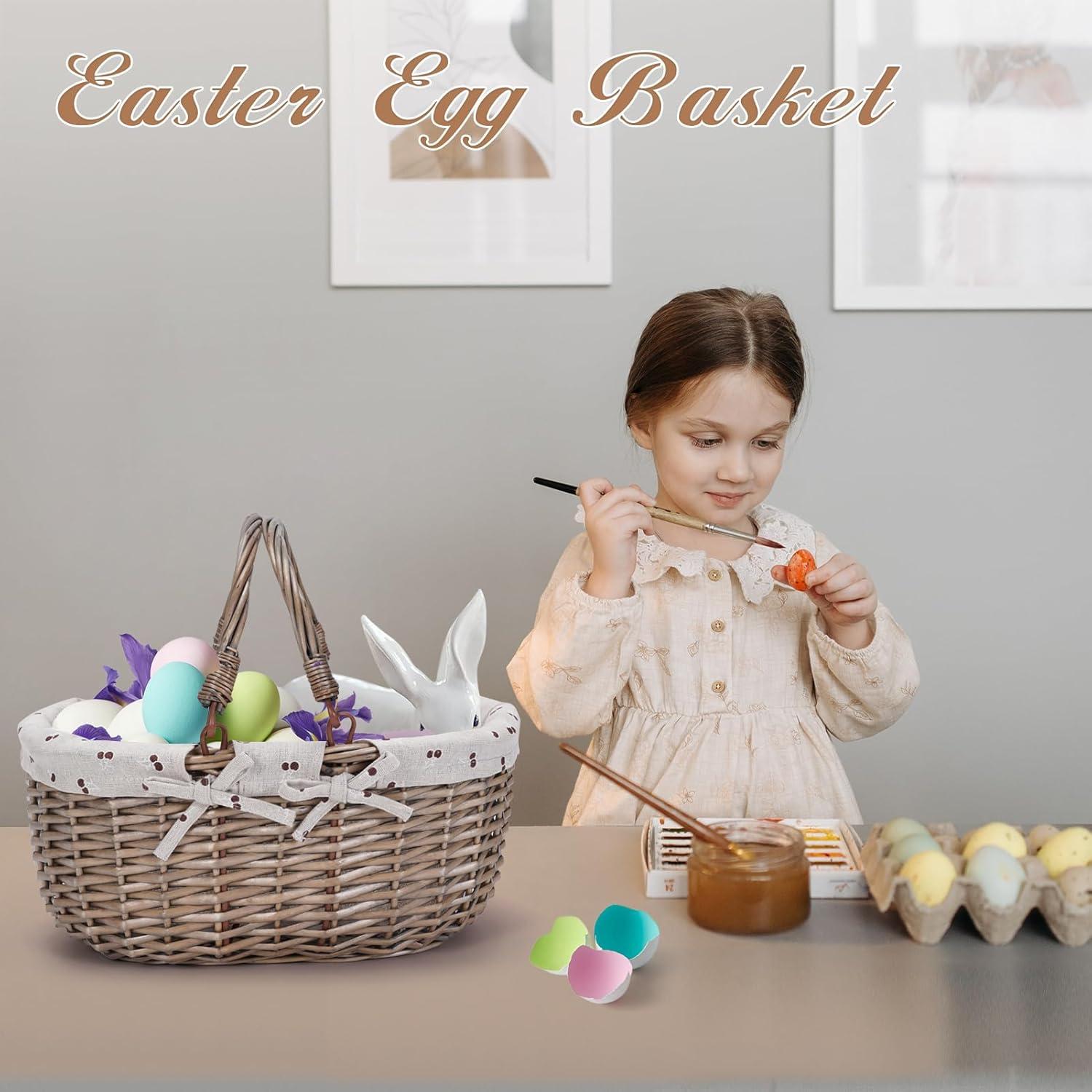 Cesta de Picnic Ovalada G GOOD GAIN Beige 36.8x26.9x18 cm