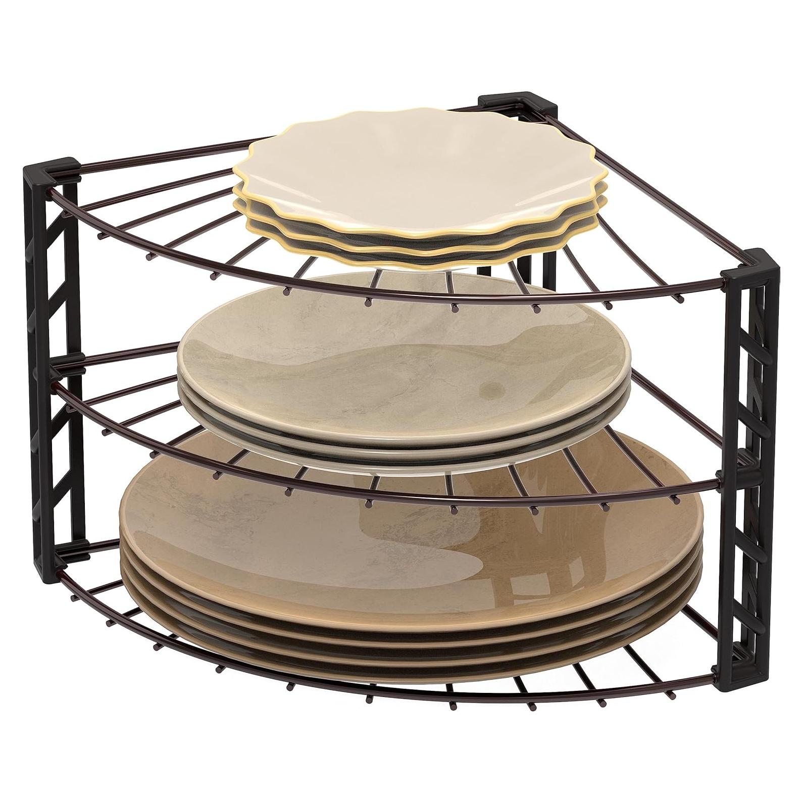 Organizador de Estante de Esquina 3 Niveles Simple Houseware