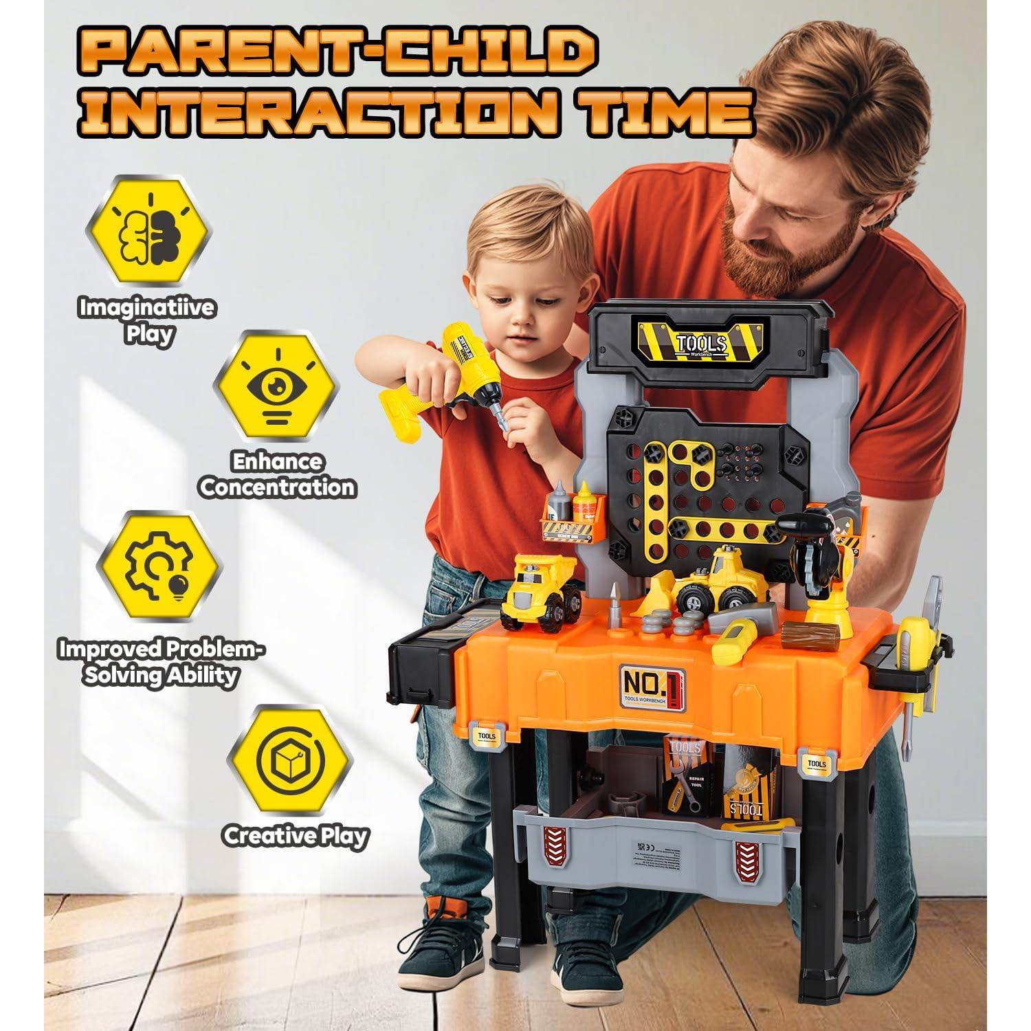 Banco de herramientas Lehoo Castle para niños 2 en 1