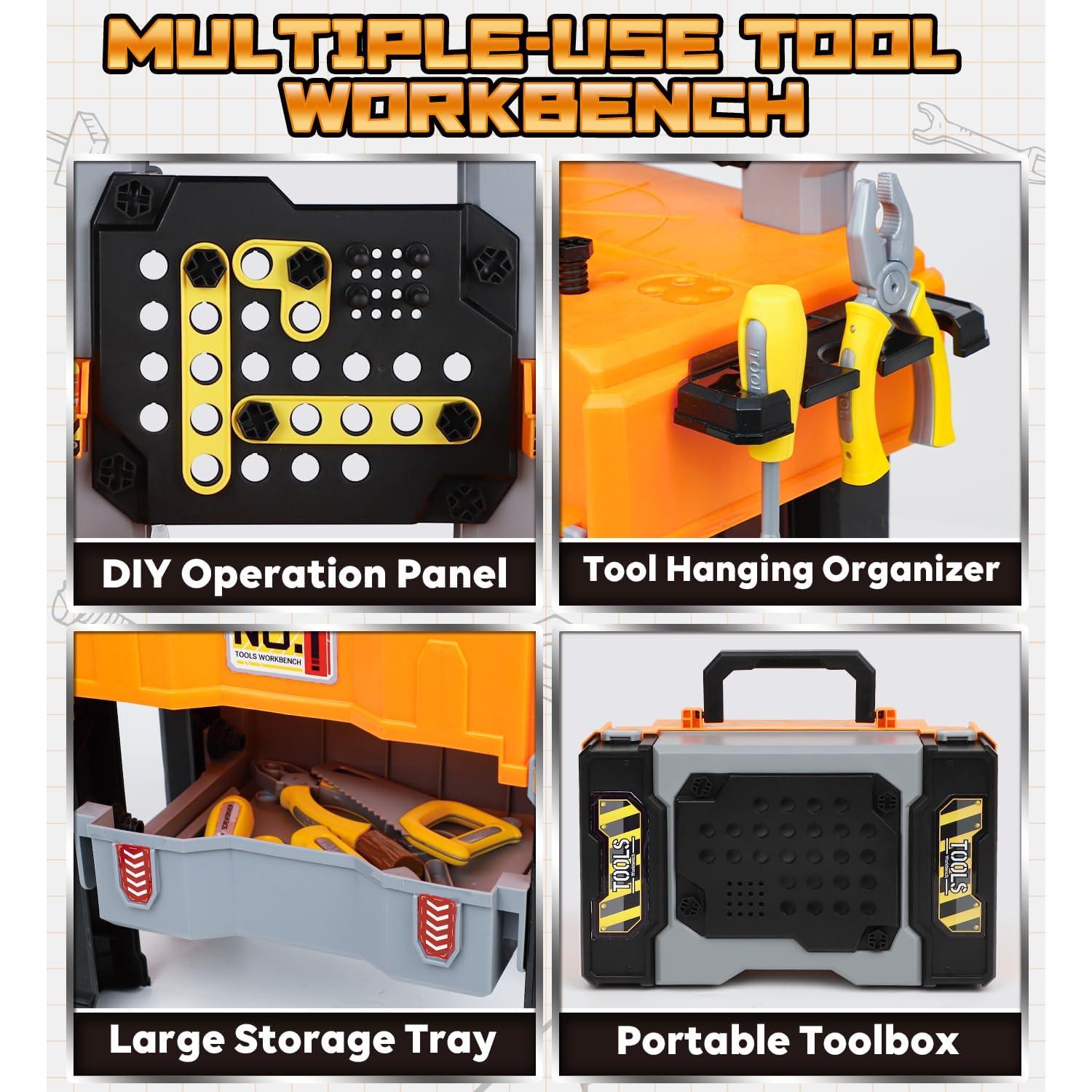 Banco de herramientas Lehoo Castle para niños 2 en 1