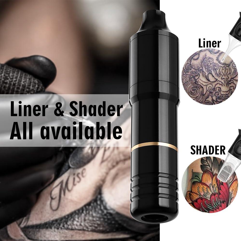 Kit de Tatuaje Nazzor Pluma Rotativa 10W con Adaptador