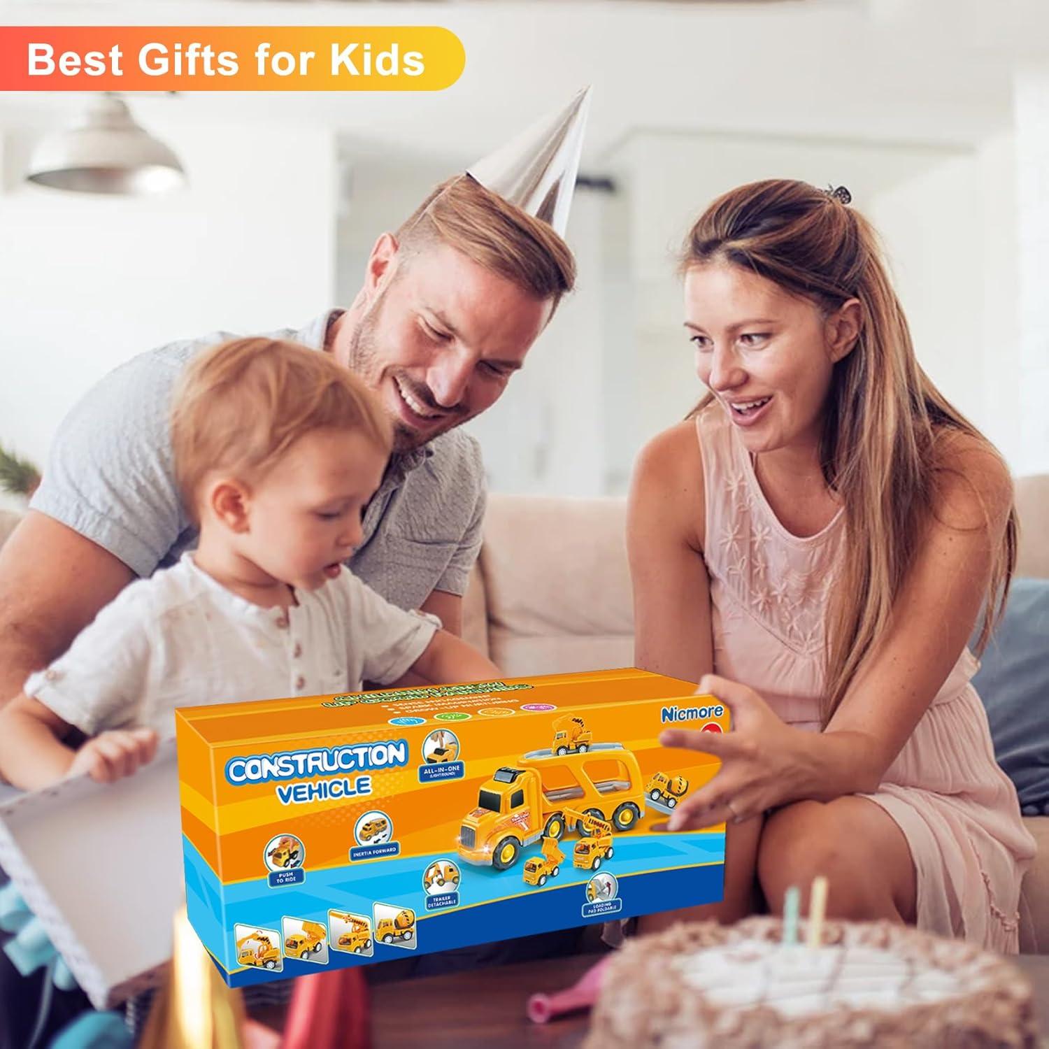 Camión de Construcción Juguete Nicmore 5 en 1 para Niños