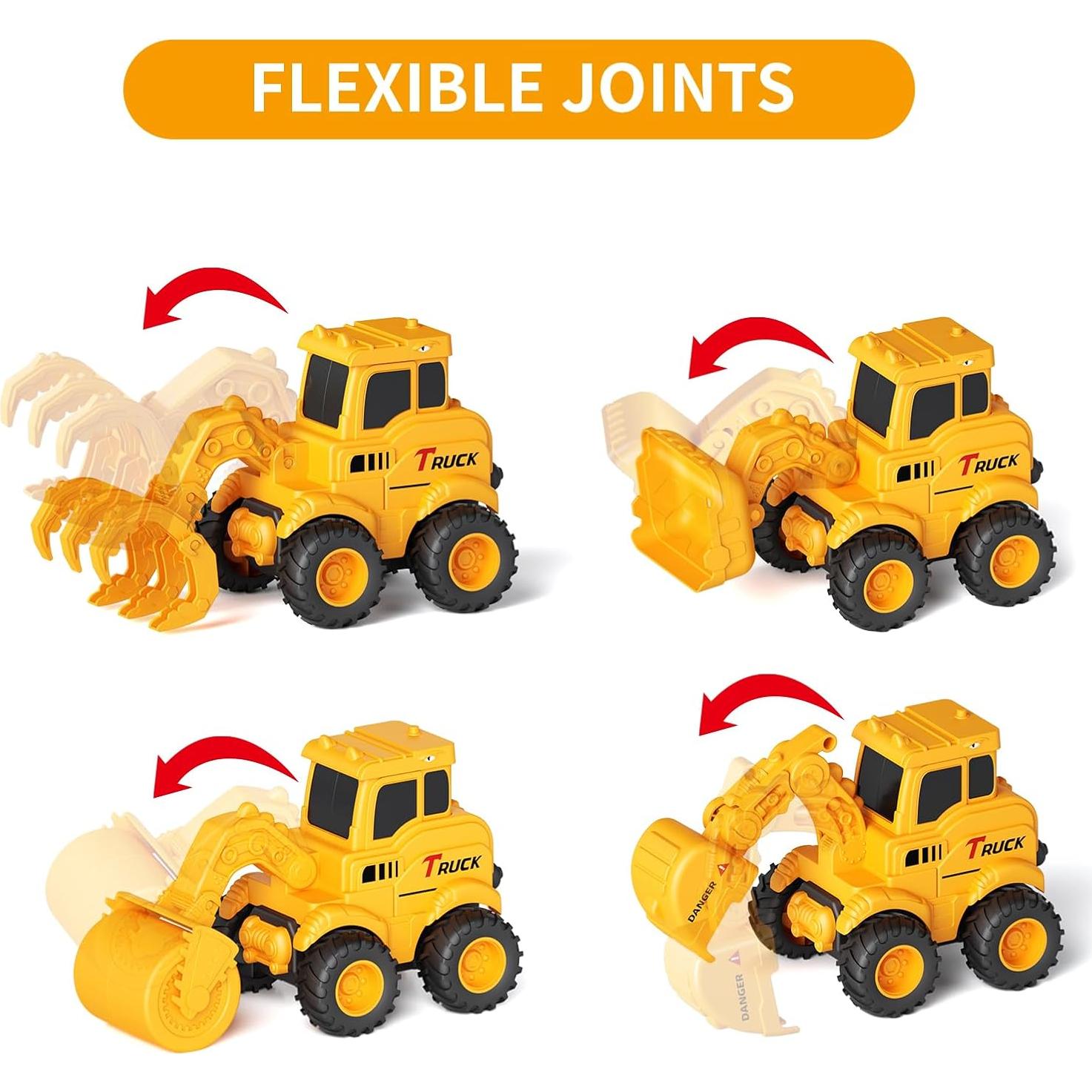 Juguetes de Construcción HUIJIXING Camiones para Niños 2-6 Años