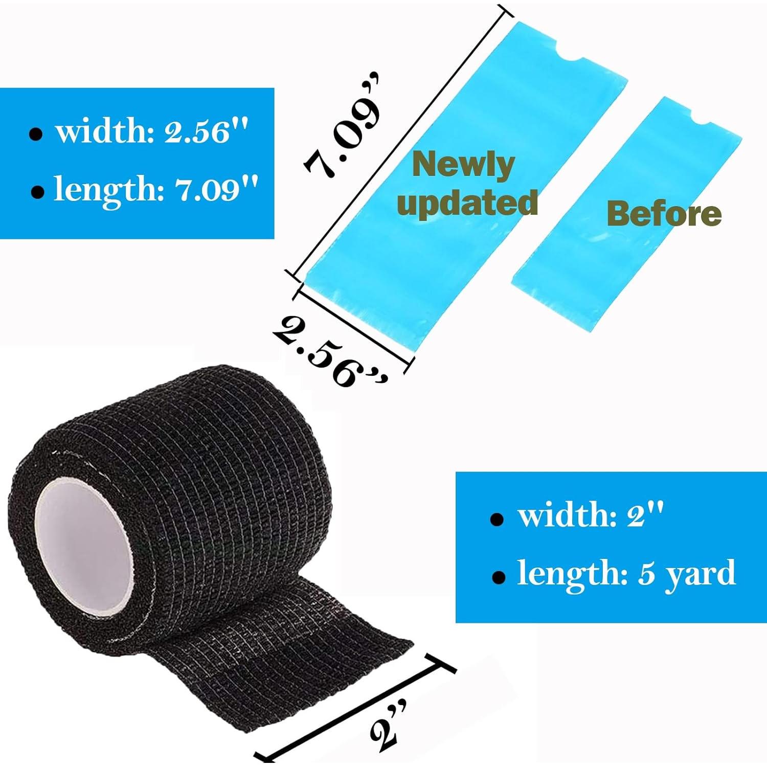 Cubiertas de máquina de tatuaje Urknall 200pcs + 4pcs cinta