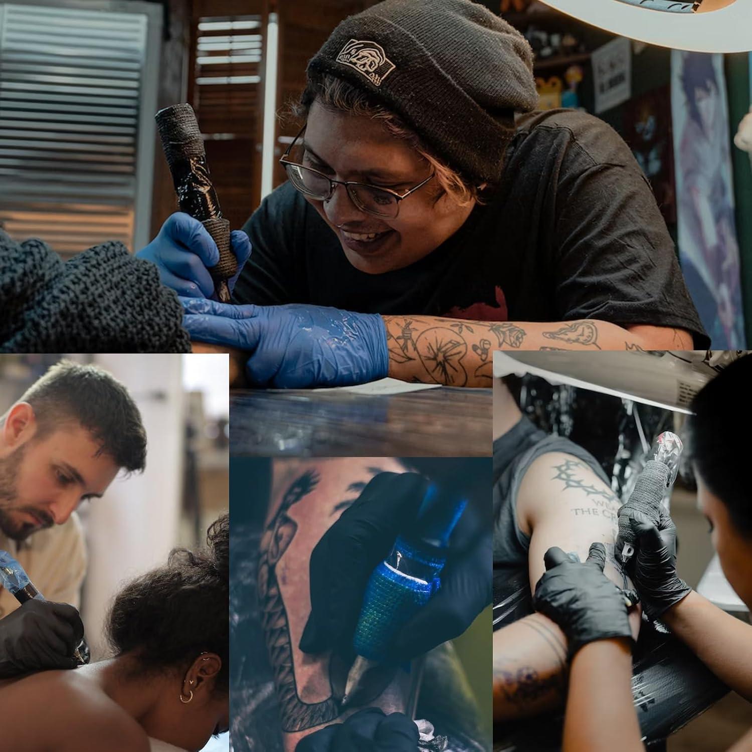 Cubiertas de máquina de tatuaje Urknall 200pcs + 4pcs cinta