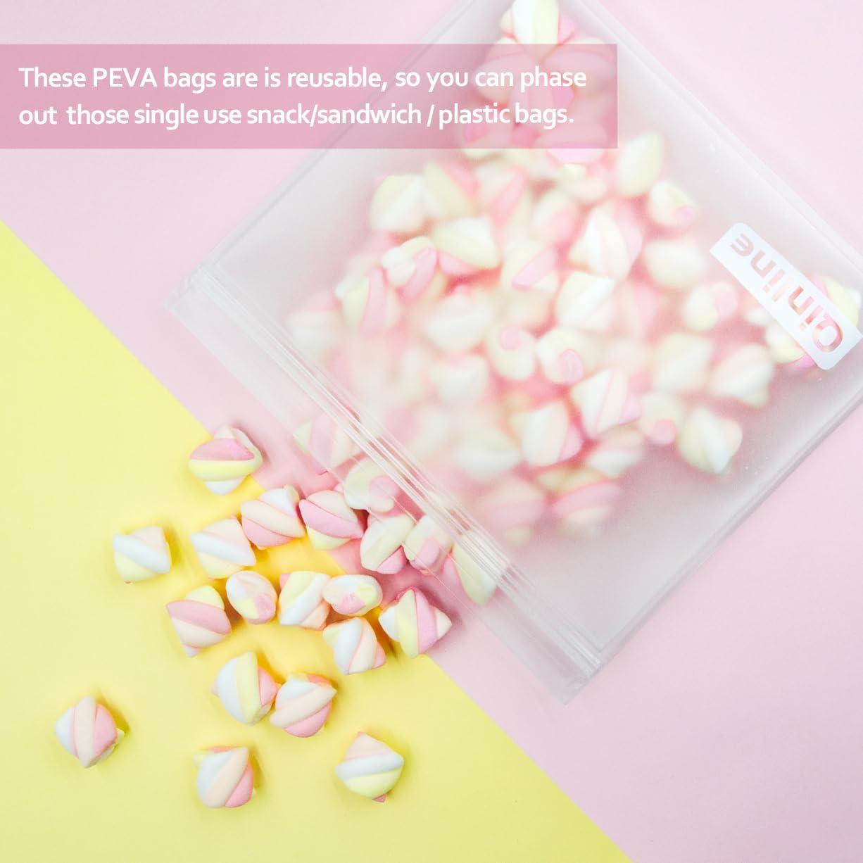 Bolsas Reutilizables Qinline 24 Piezas 1 Galón para Alimentos