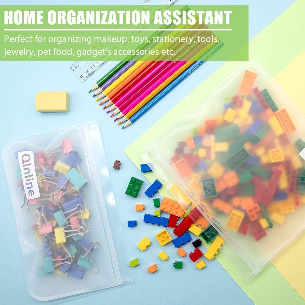 Bolsas Reutilizables Qinline 24 Piezas 1 Galón para Alimentos