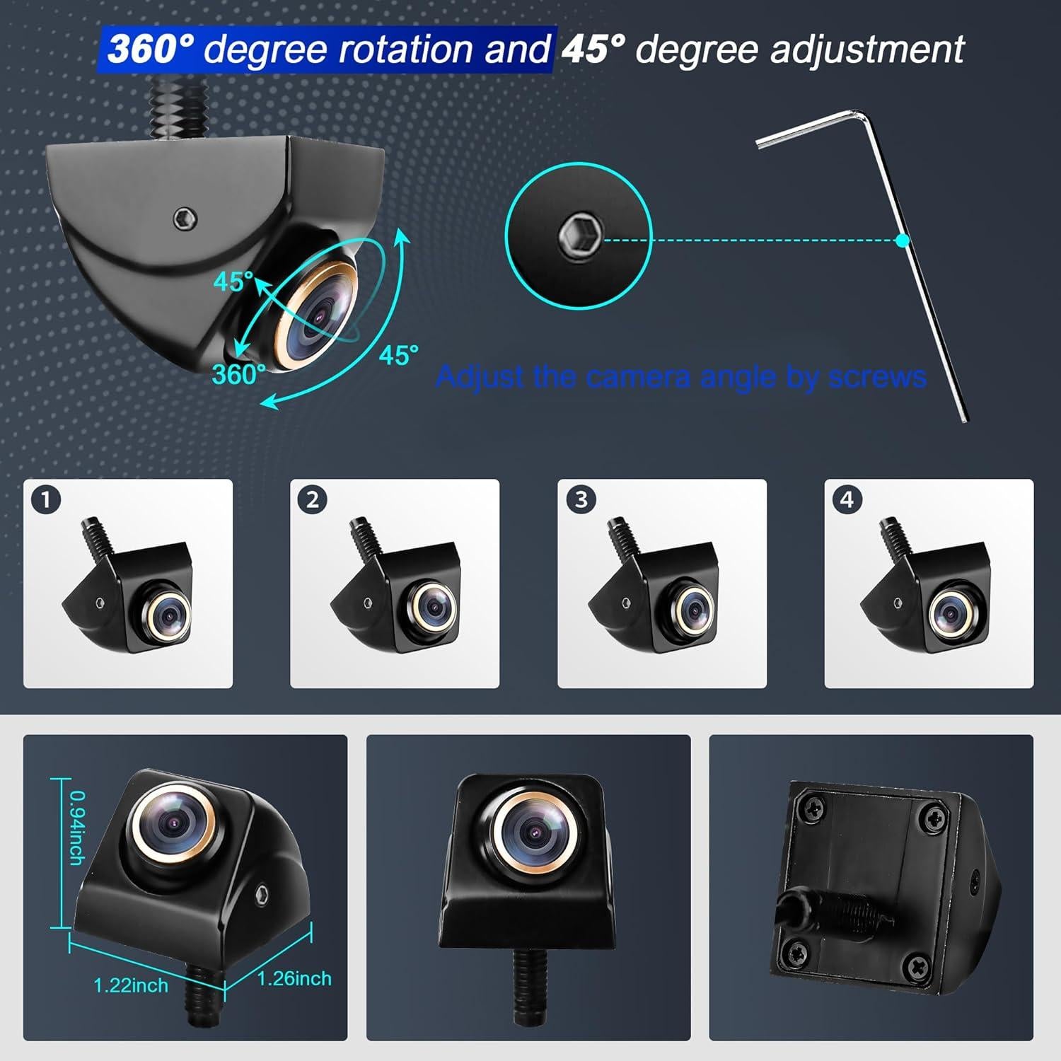 Cámara de Respaldo 1080P HD Loan Chiangmai - 170° Visión