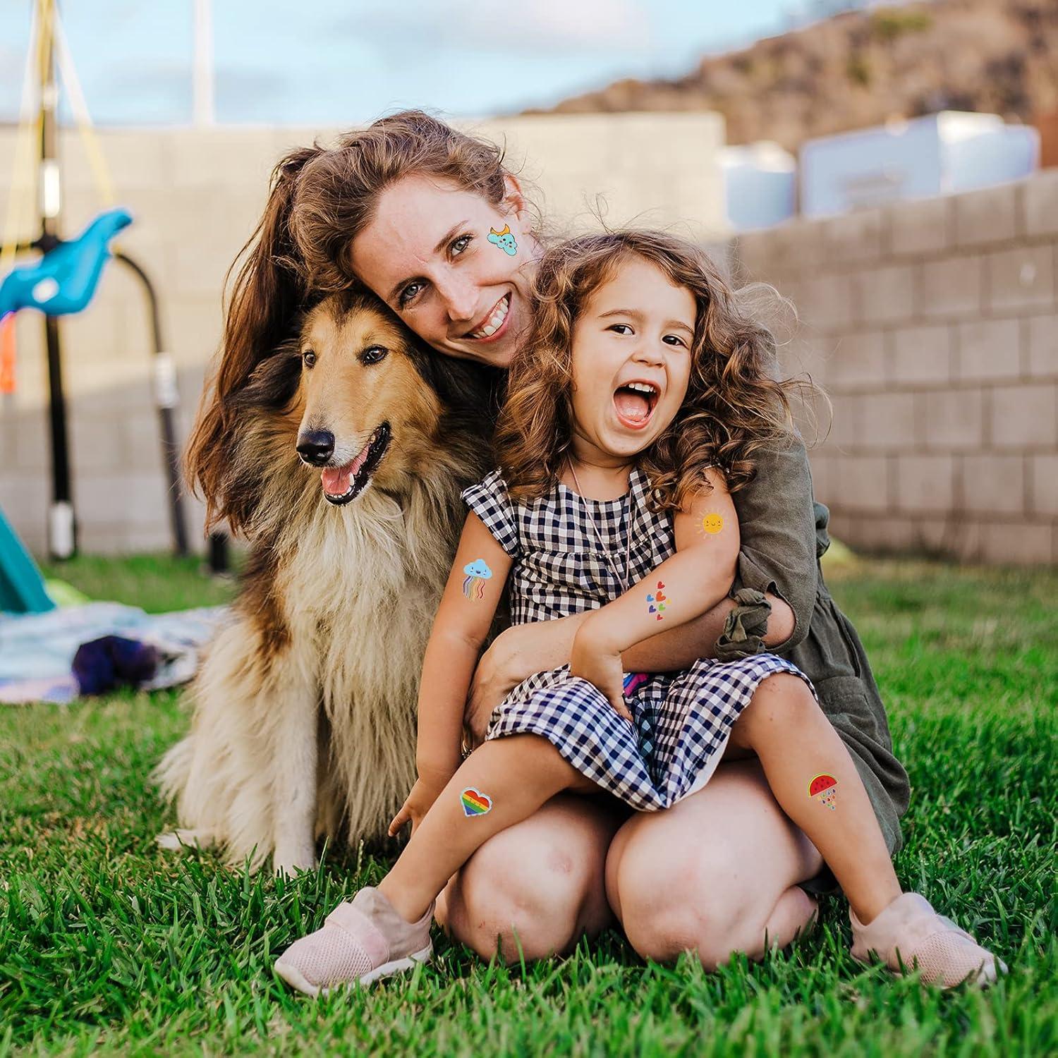 Tatuajes Temporales Metker 90 Hojas 1000 Patrones A Prueba de Agua