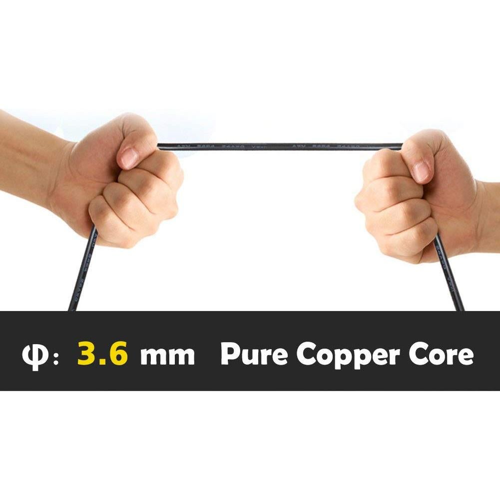 Cable de Extensión para Cámara de Respaldo YQMAJIM 2.99m Macho a Hembra