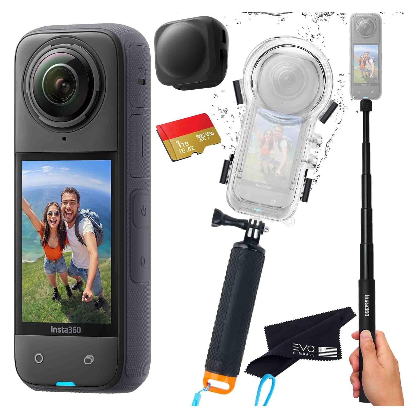 Cámara de Acción 360 Insta360 X4 con Paquete de Buceo 8K