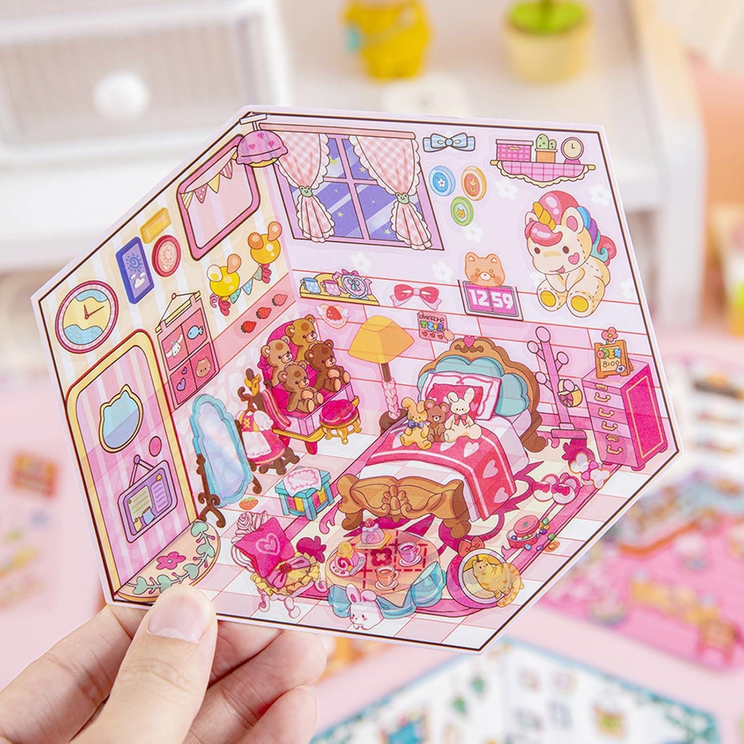 Conjunto de Stickers 3D DIY Gamito - Serie Belleza, 5 Temas