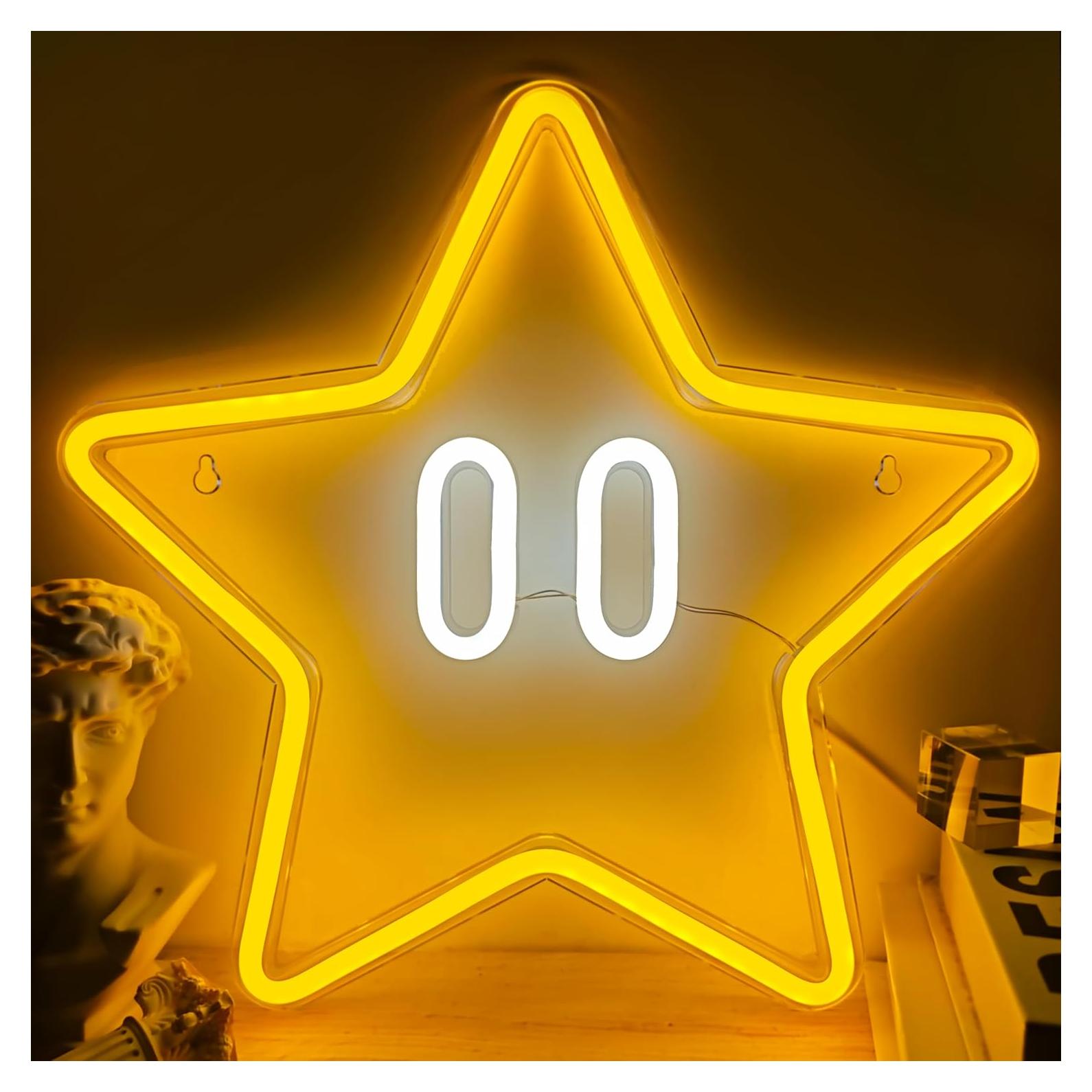 Luz de Neón Estrella WAMPUTO 32x33.5cm Regulable USB