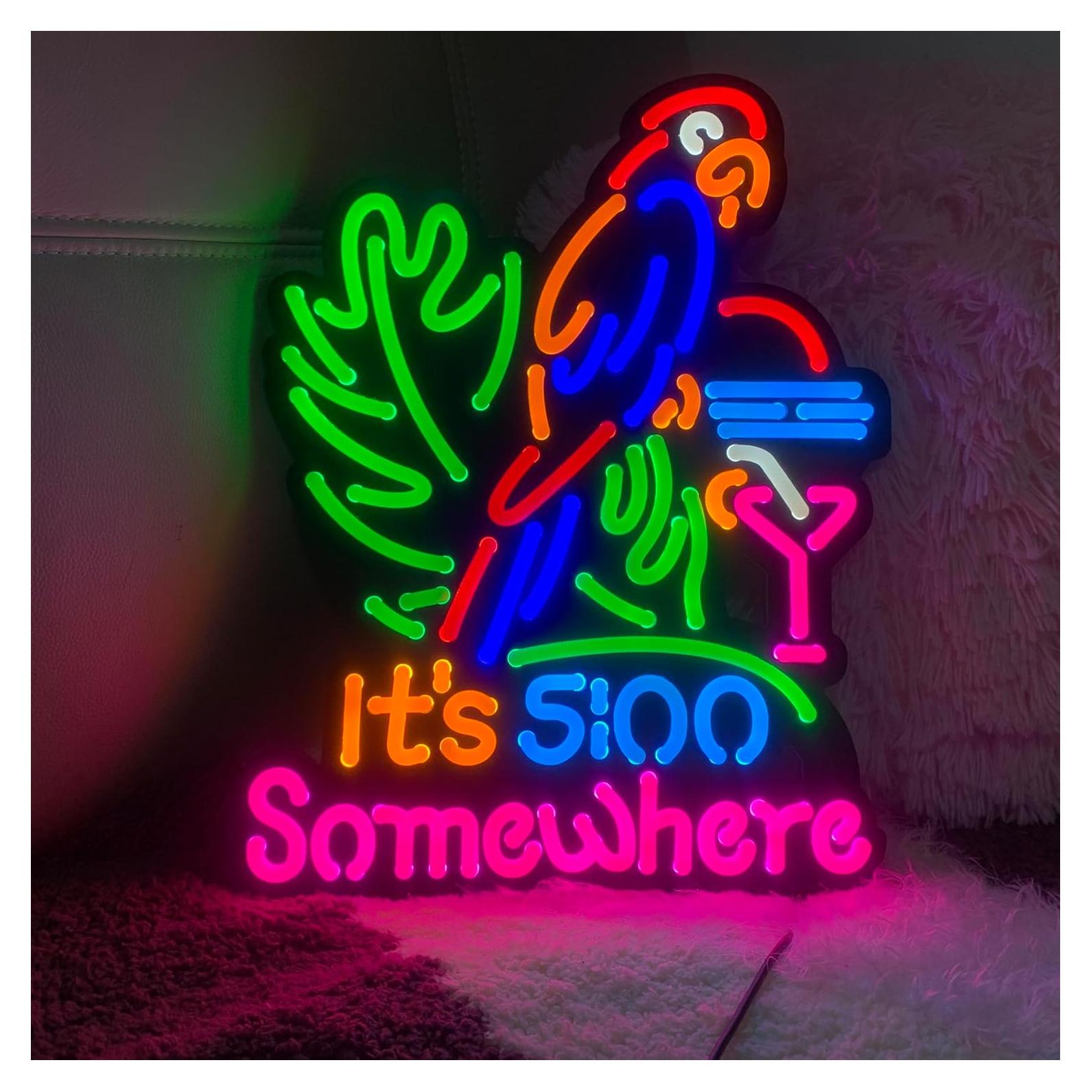 Rompecabezas LED Neon 47 Piezas Silicona LDGJ 40.6x33 cm