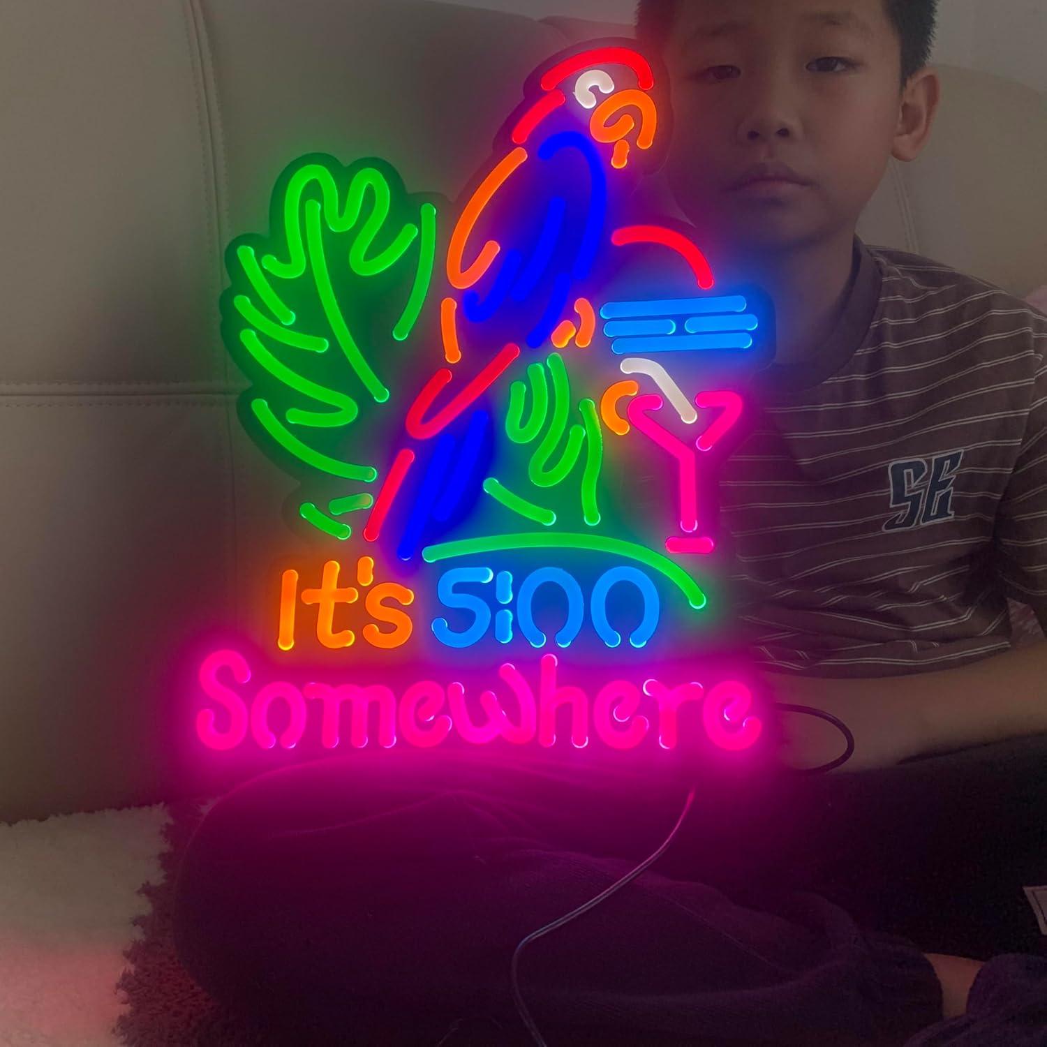 Rompecabezas LED Neon 47 Piezas Silicona LDGJ 40.6x33 cm