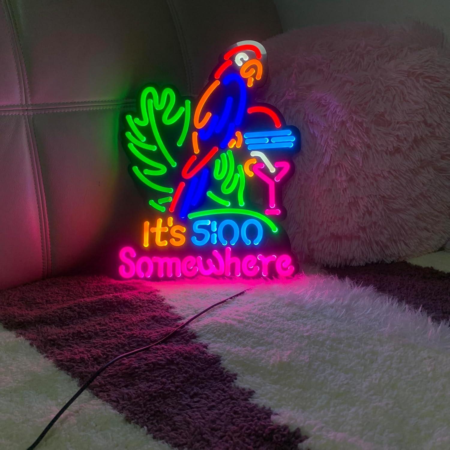 Rompecabezas LED Neon 47 Piezas Silicona LDGJ 40.6x33 cm