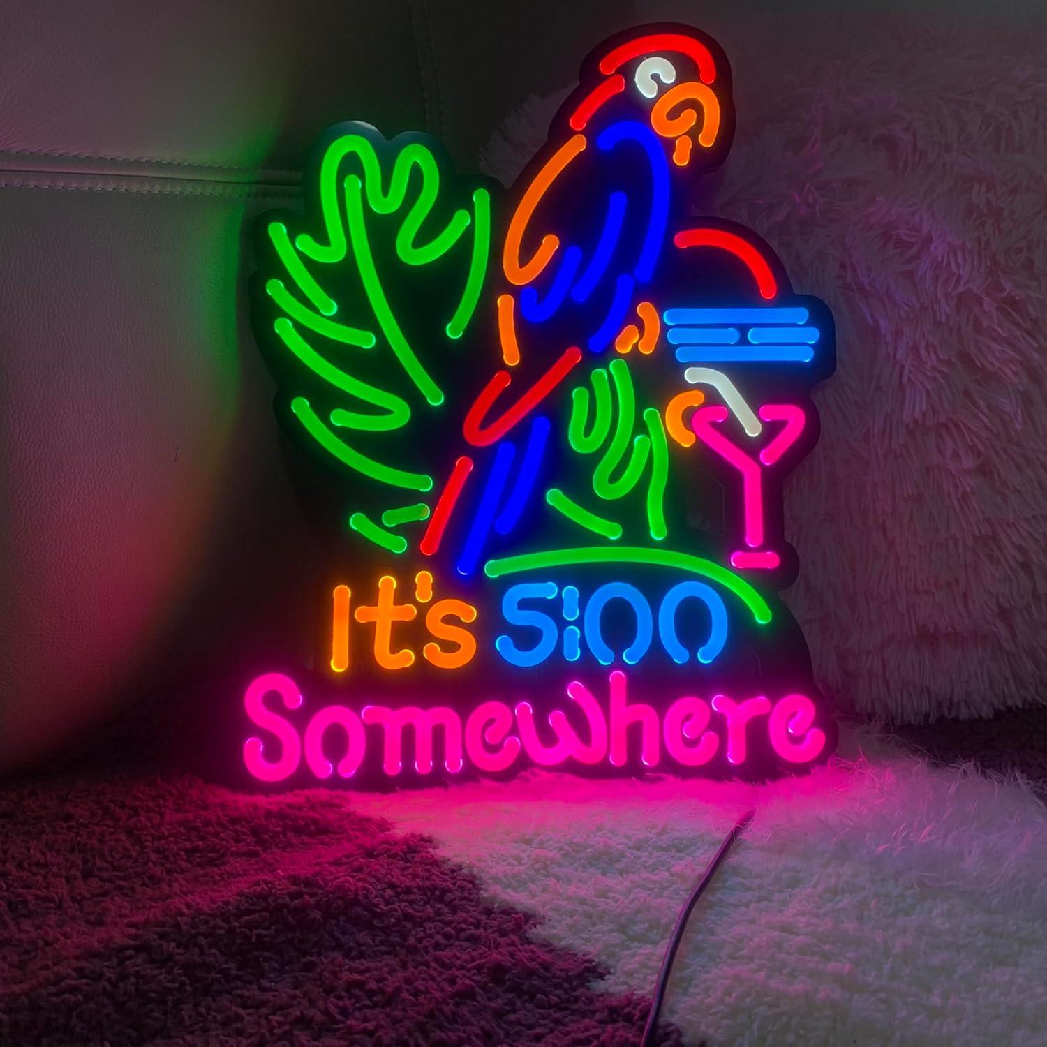 Rompecabezas LED Neon 47 Piezas Silicona LDGJ 40.6x33 cm