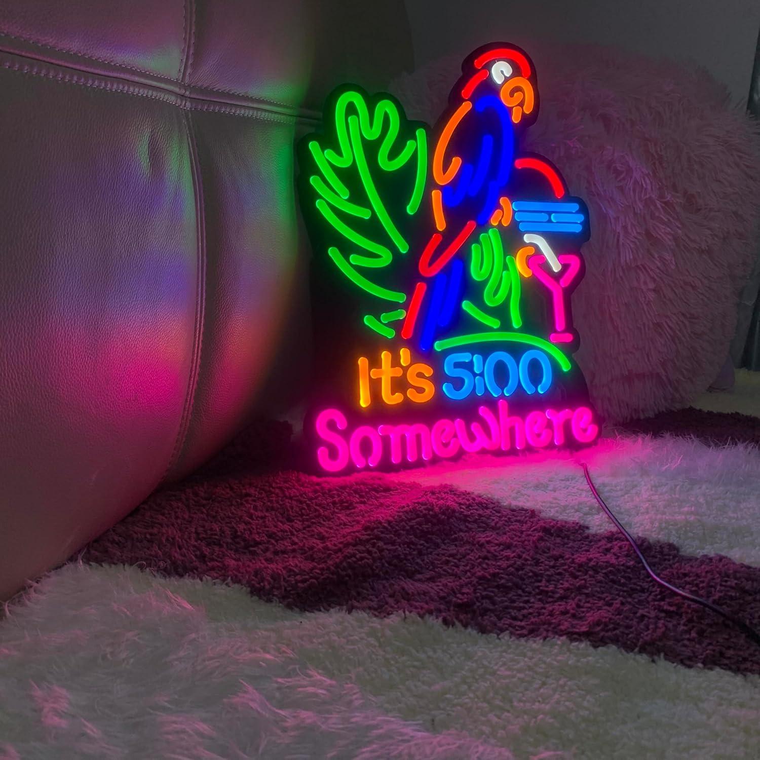 Rompecabezas LED Neon 47 Piezas Silicona LDGJ 40.6x33 cm