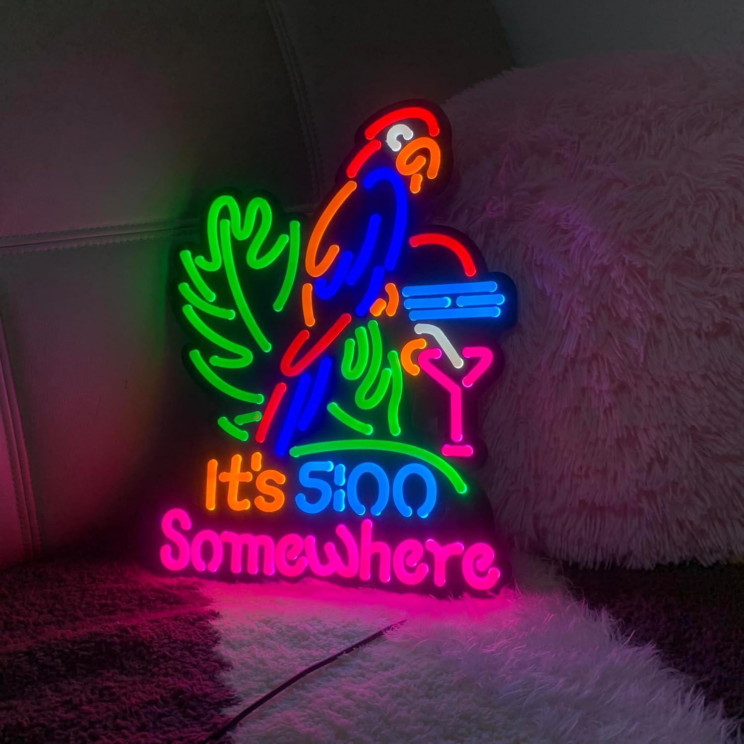 Rompecabezas LED Neon 47 Piezas Silicona LDGJ 40.6x33 cm