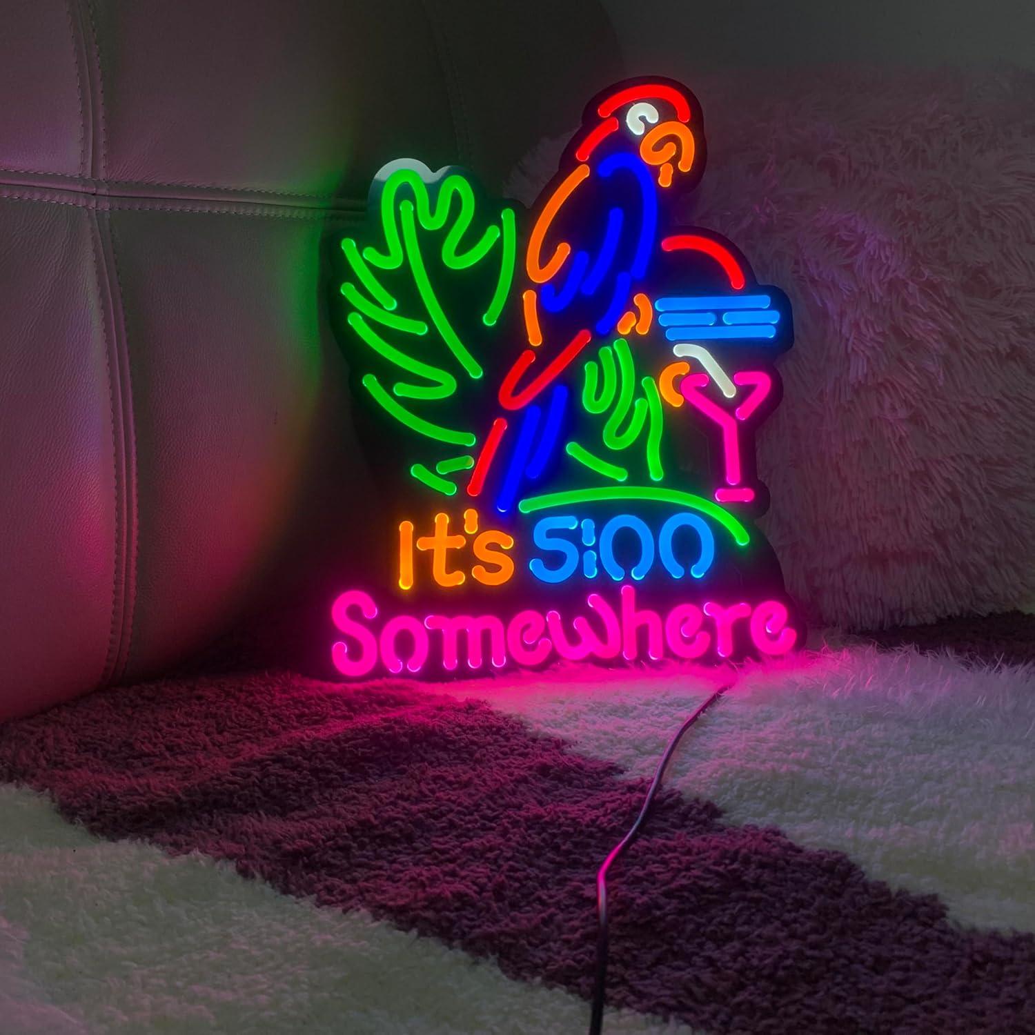 Rompecabezas LED Neon 47 Piezas Silicona LDGJ 40.6x33 cm