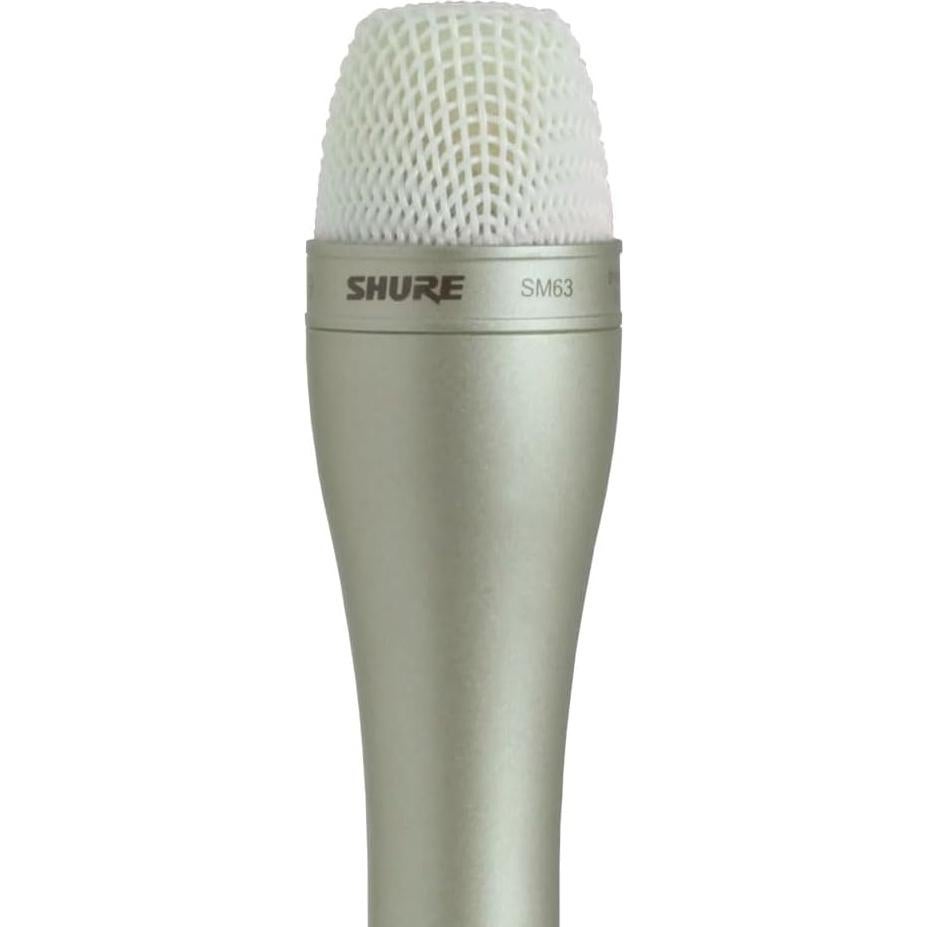 Micrófono Dinámico Omnidireccional Shure SM63 - Mango 14.5cm