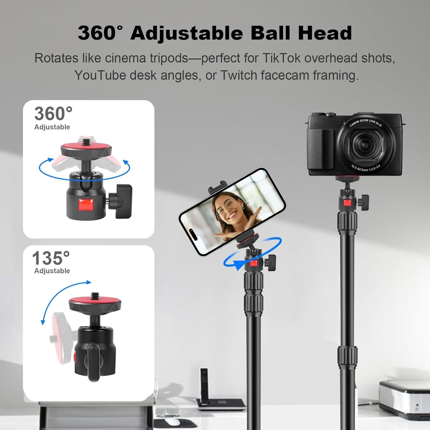 Soporte de Montaje de Escritorio Mechrig 360° Ajustable