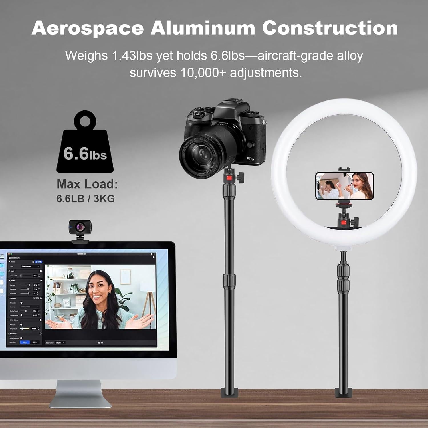 Soporte de Montaje de Escritorio Mechrig 360° Ajustable