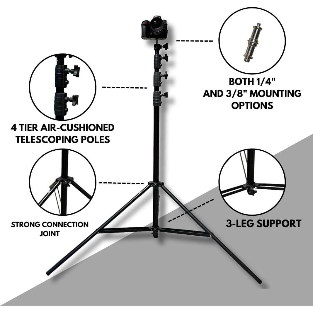 Trípode Glide Gear TST 12 de 3.66 m con amortiguación de aire