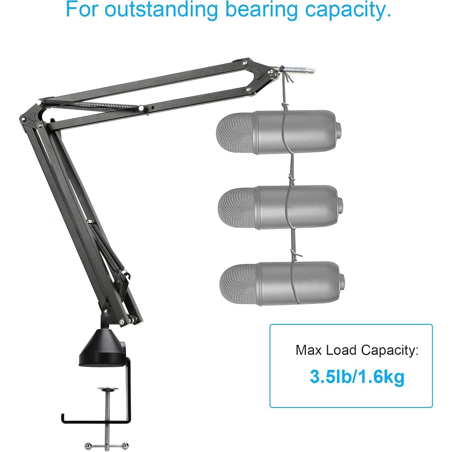 Brazo de Micrófono YOUSAHRES SM7B con Filtro Pop y Soporte