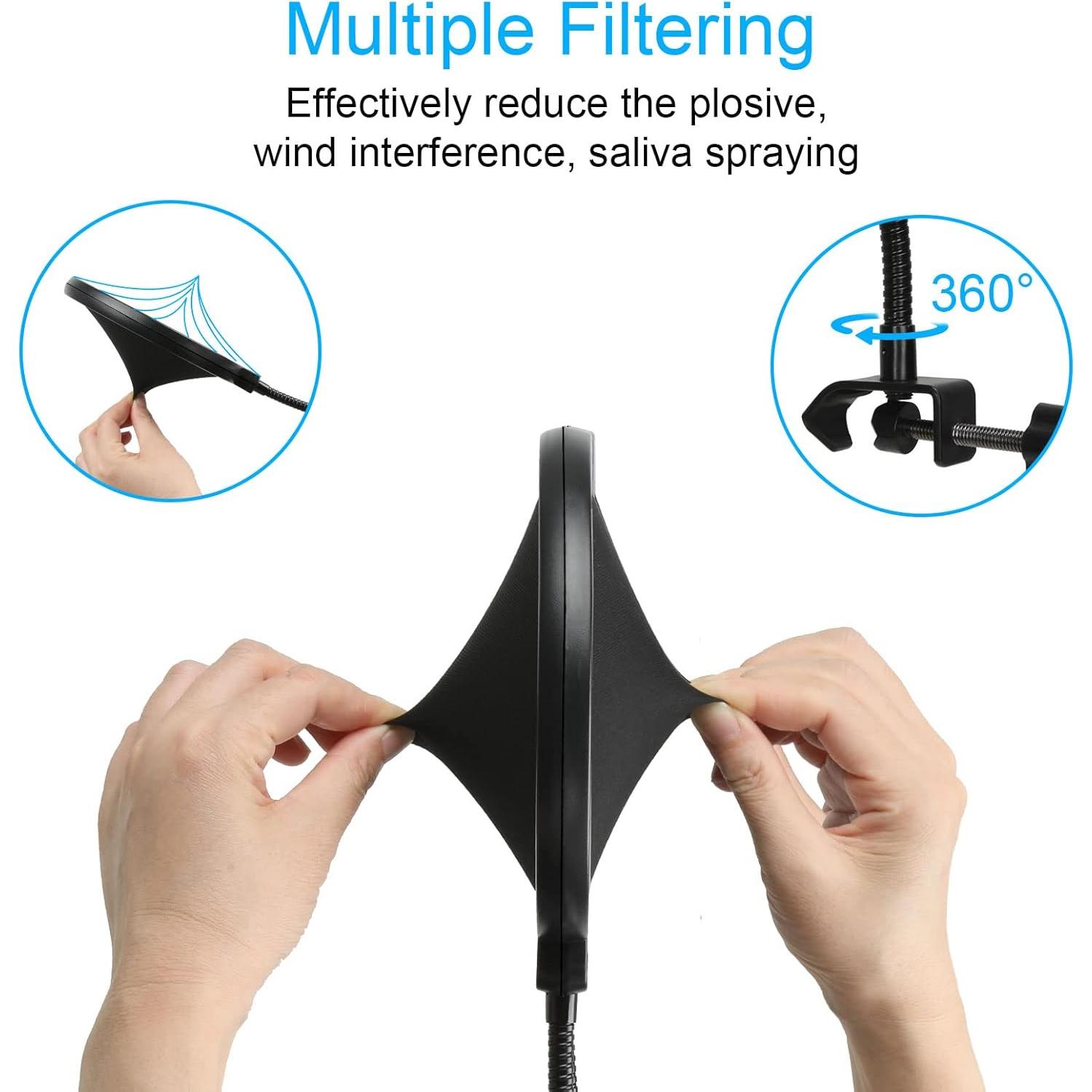 Brazo de Micrófono YOUSAHRES SM7B con Filtro Pop y Soporte