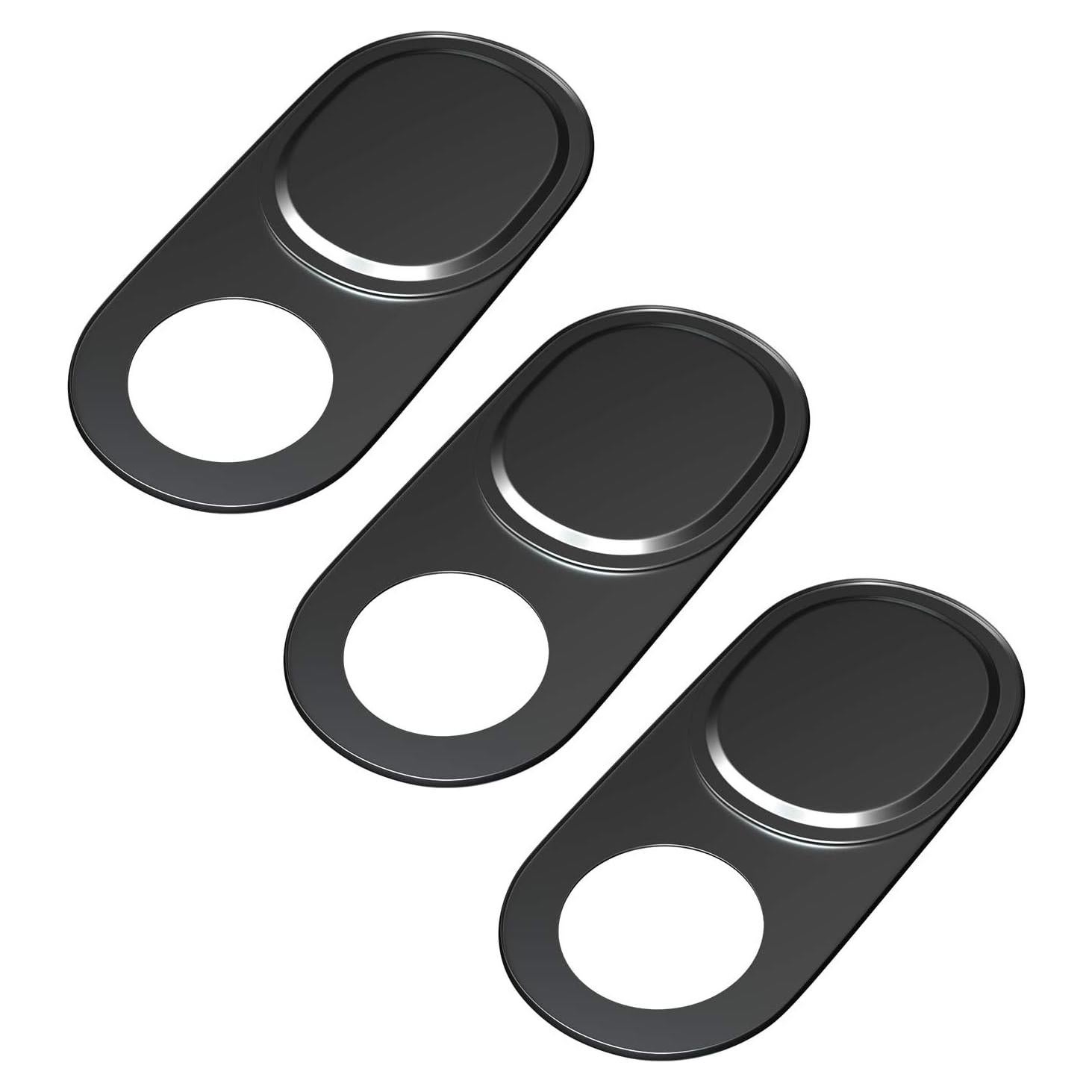 Cubierta de Privacidad para Webcam HKDGYHON - Metal Negro 3 Pzas