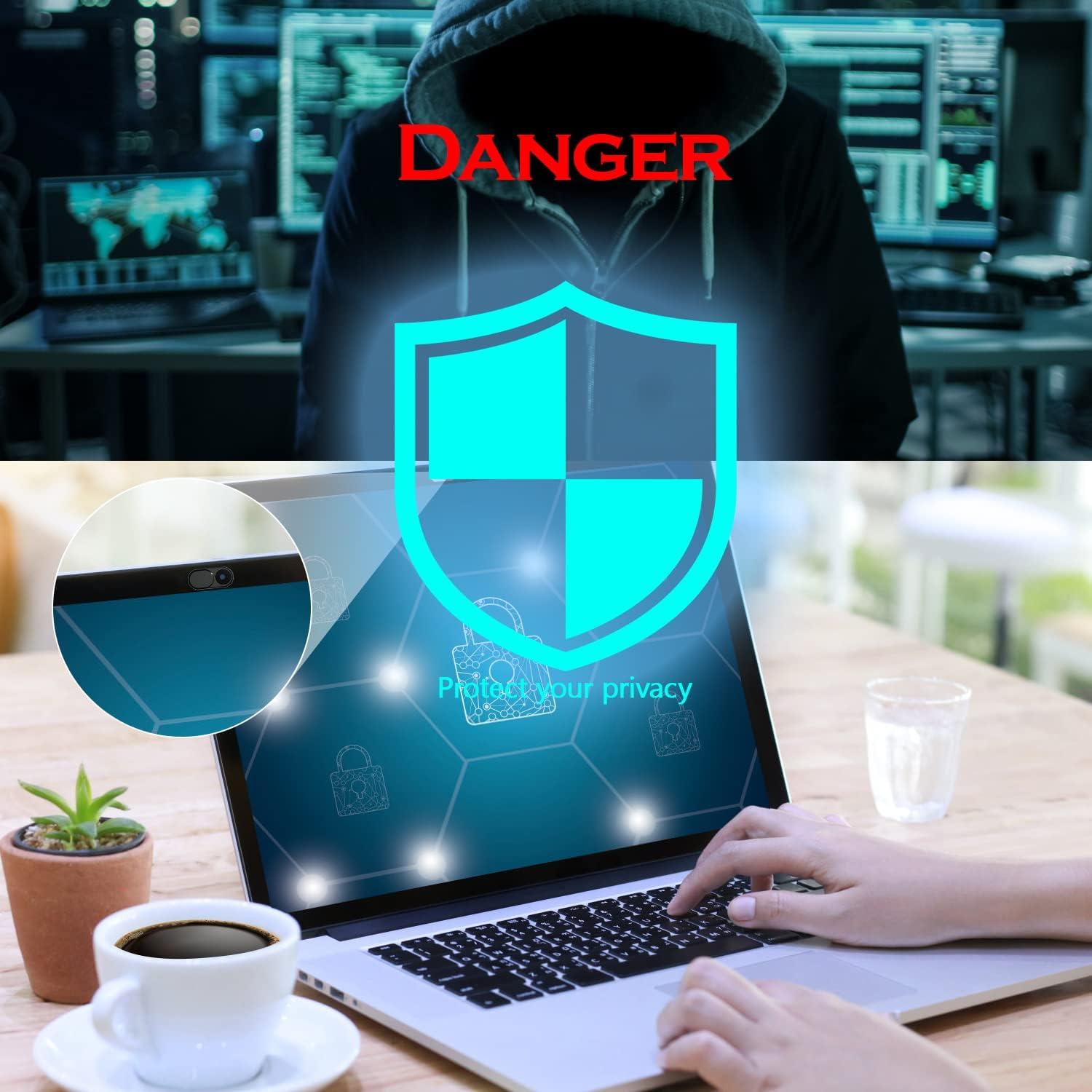 Cubierta de Privacidad para Webcam HKDGYHON - Metal Negro 3 Pzas