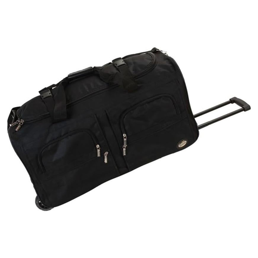 Bolsa de viaje Rockland Duffel rodante 55.88 cm negra