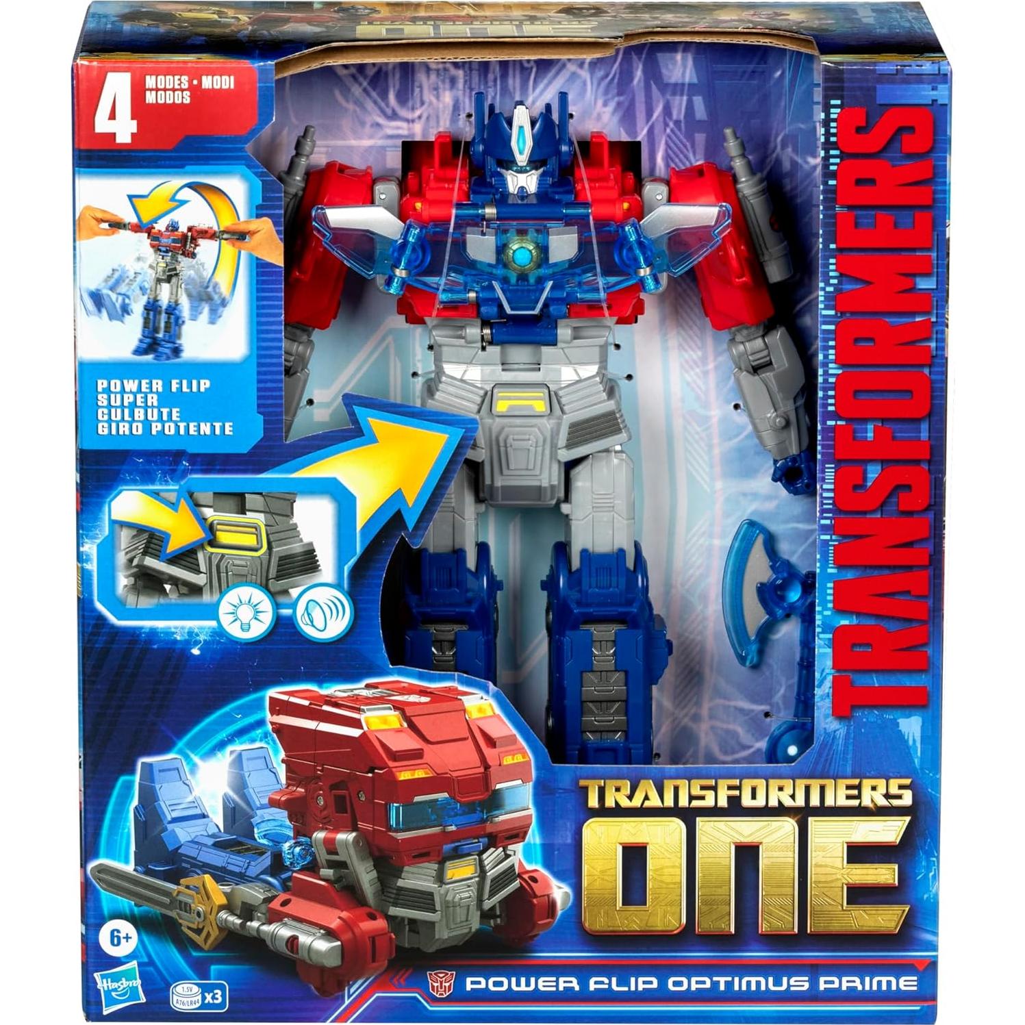 Figura de Acción Transformers One Power Flip Optimus Prime 25,4 cm
