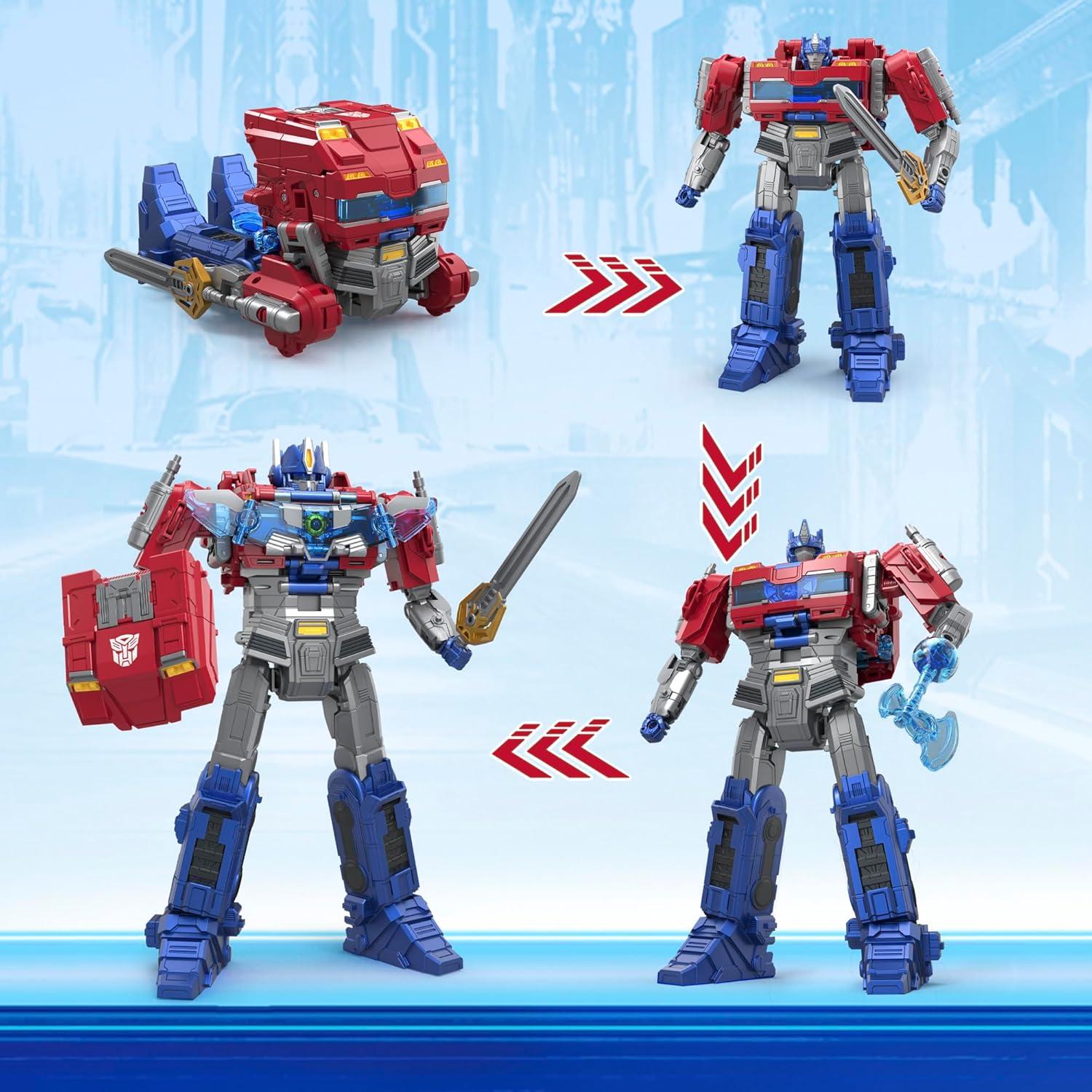 Figura de Acción Transformers One Power Flip Optimus Prime 25,4 cm