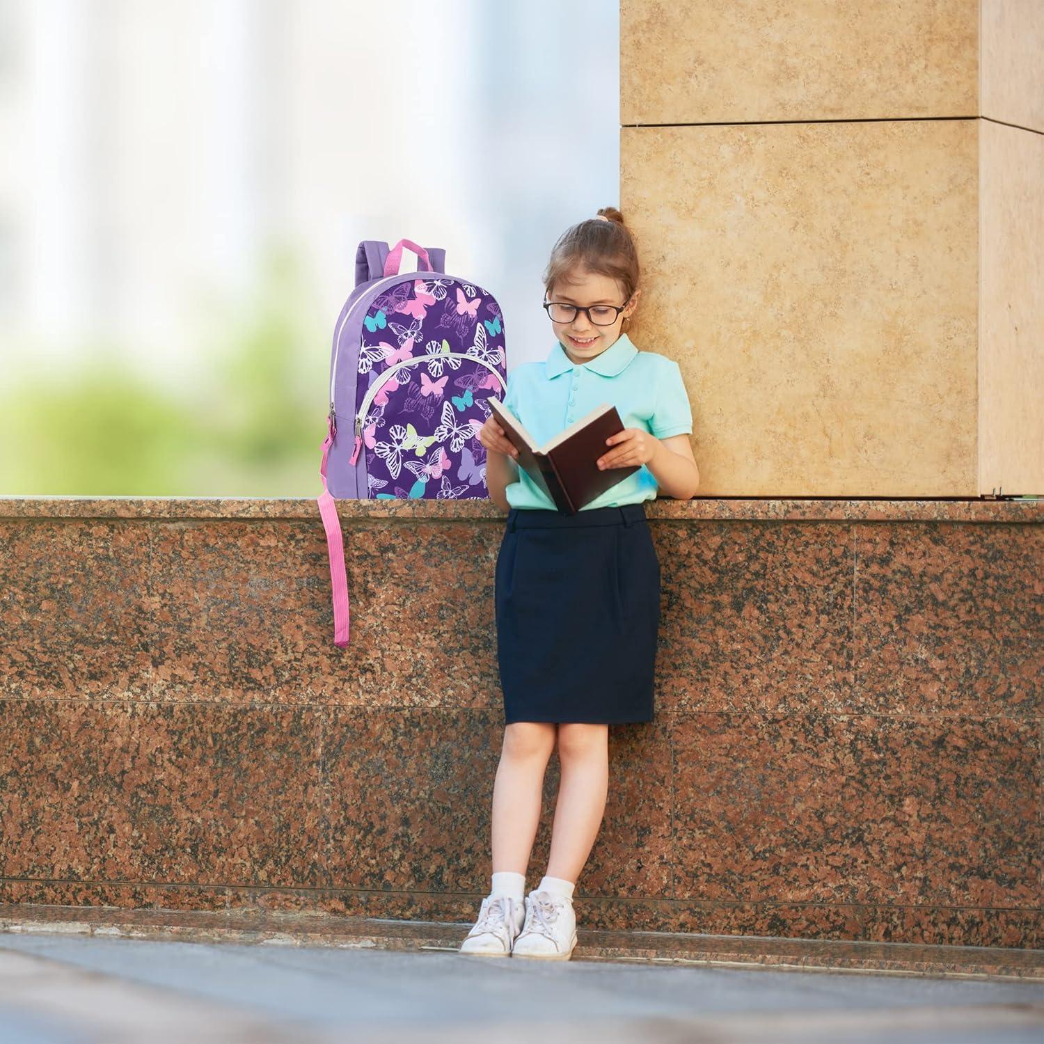 Mochila Escolar Infantil Trail Maker 38x28x13 cm Mariposas