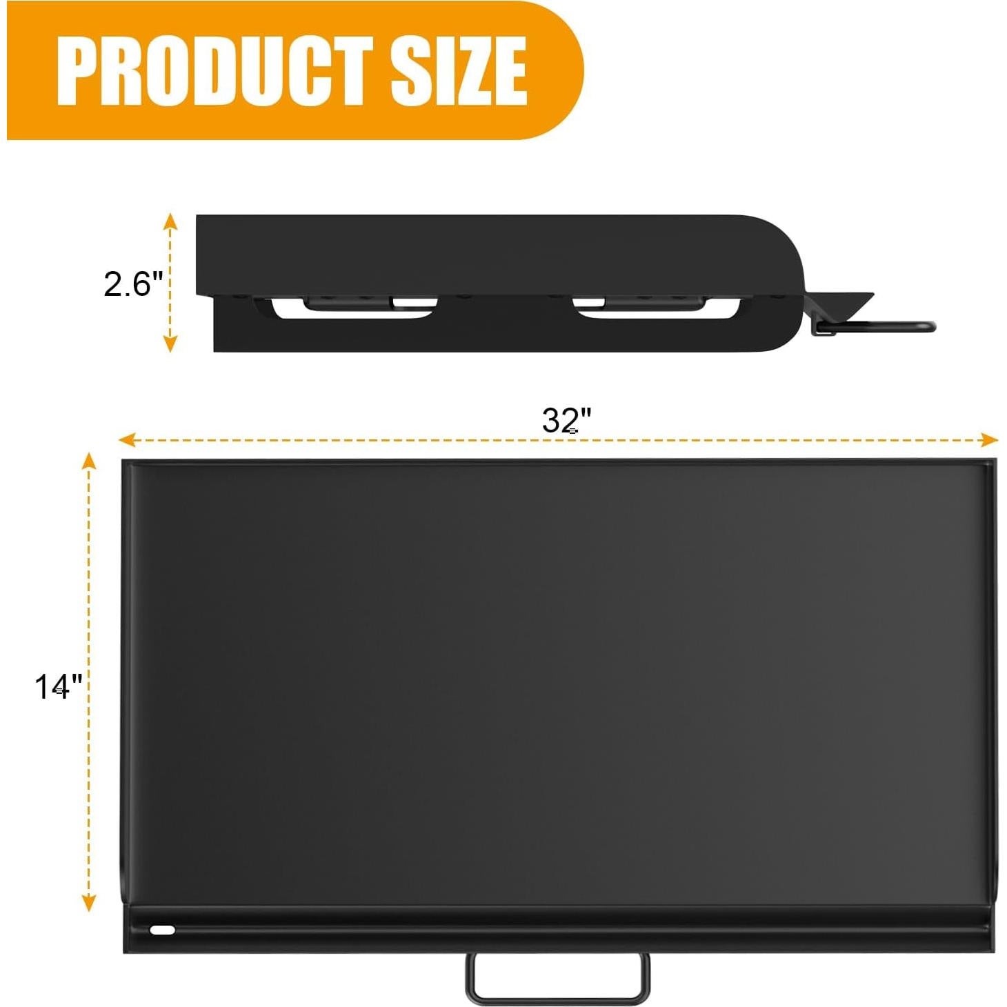 Plancha AJinTeby 14" x 32" para Estufa Camp Chef - Acero Antiadherente