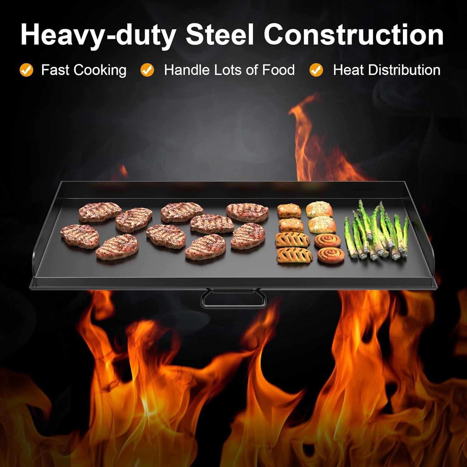 Plancha AJinTeby 14" x 32" para Estufa Camp Chef - Acero Antiadherente