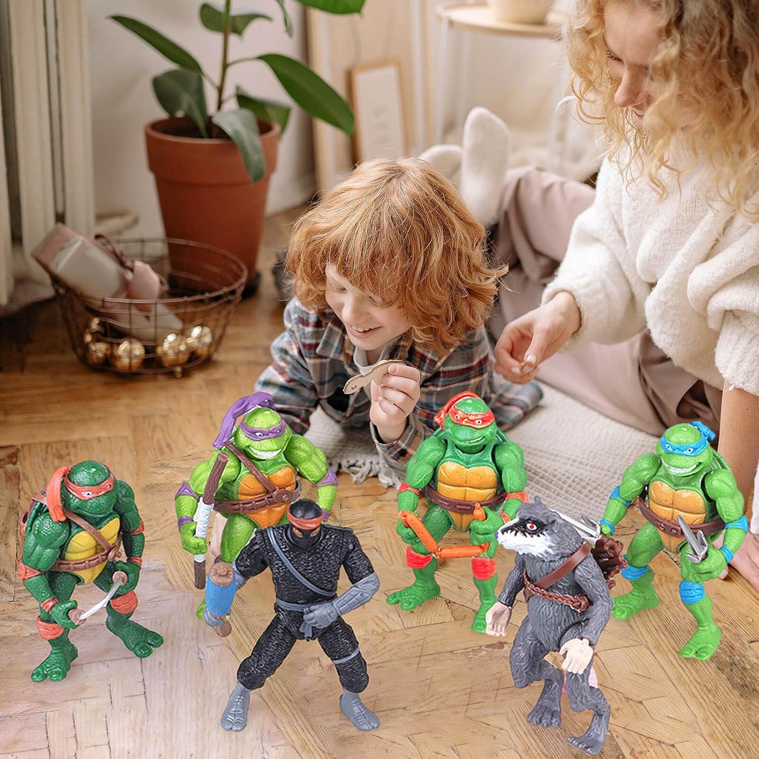 Figuras de Acción Tortugas Ninja OBXAVV Paquete de 6