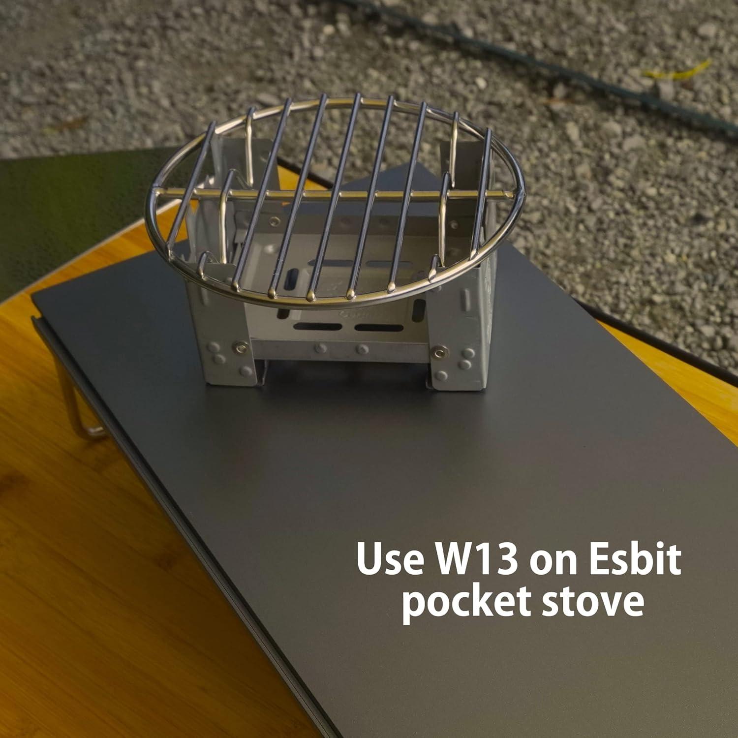 Rejilla de Cocina Campingmoon 12.5 cm Acero Inoxidable W13