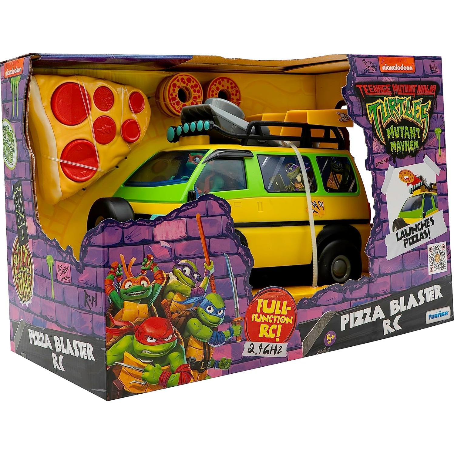 Vehículo RC Pizza Blaster Tortugas Ninja Funrise 22x12cm