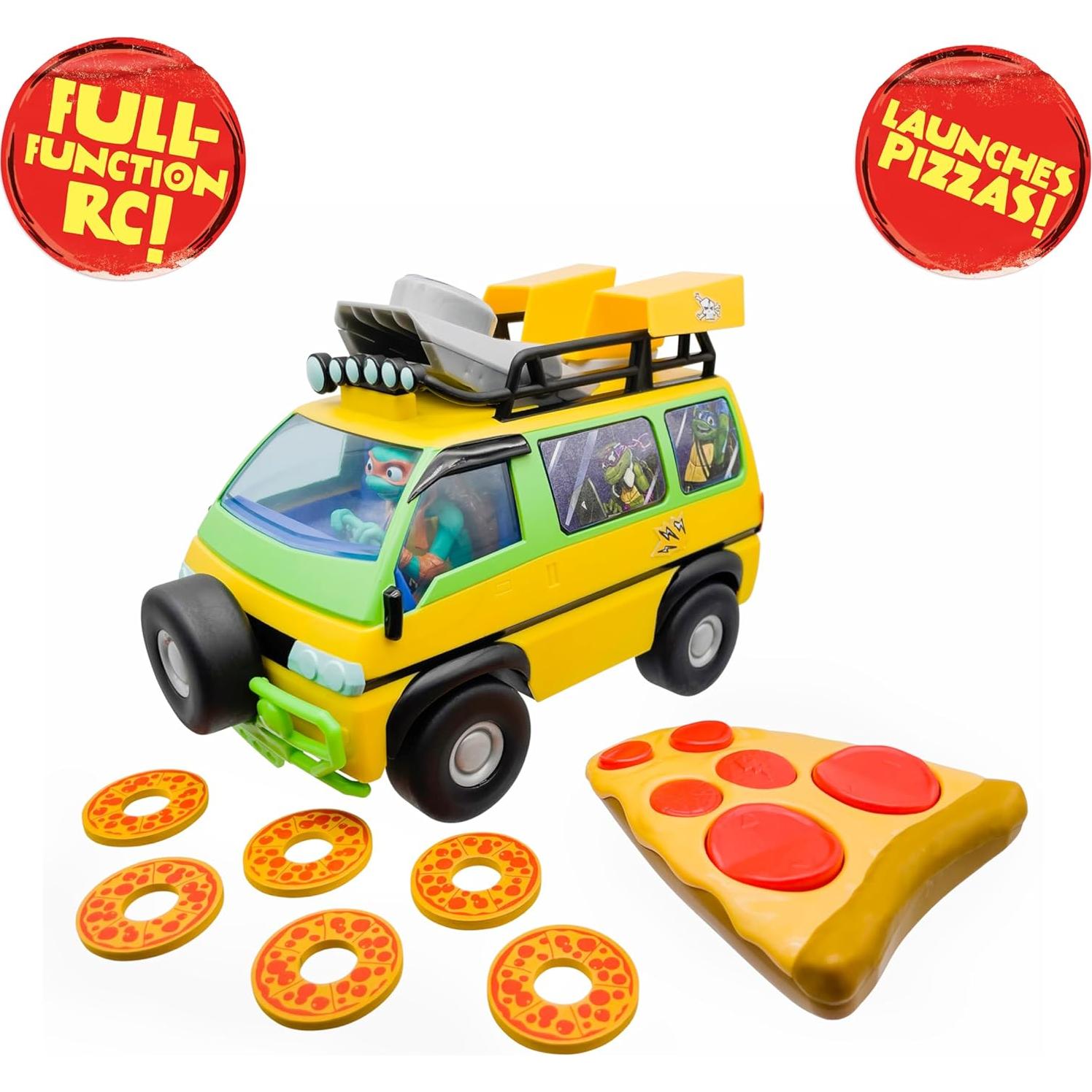 Vehículo RC Pizza Blaster Tortugas Ninja Funrise 22x12cm