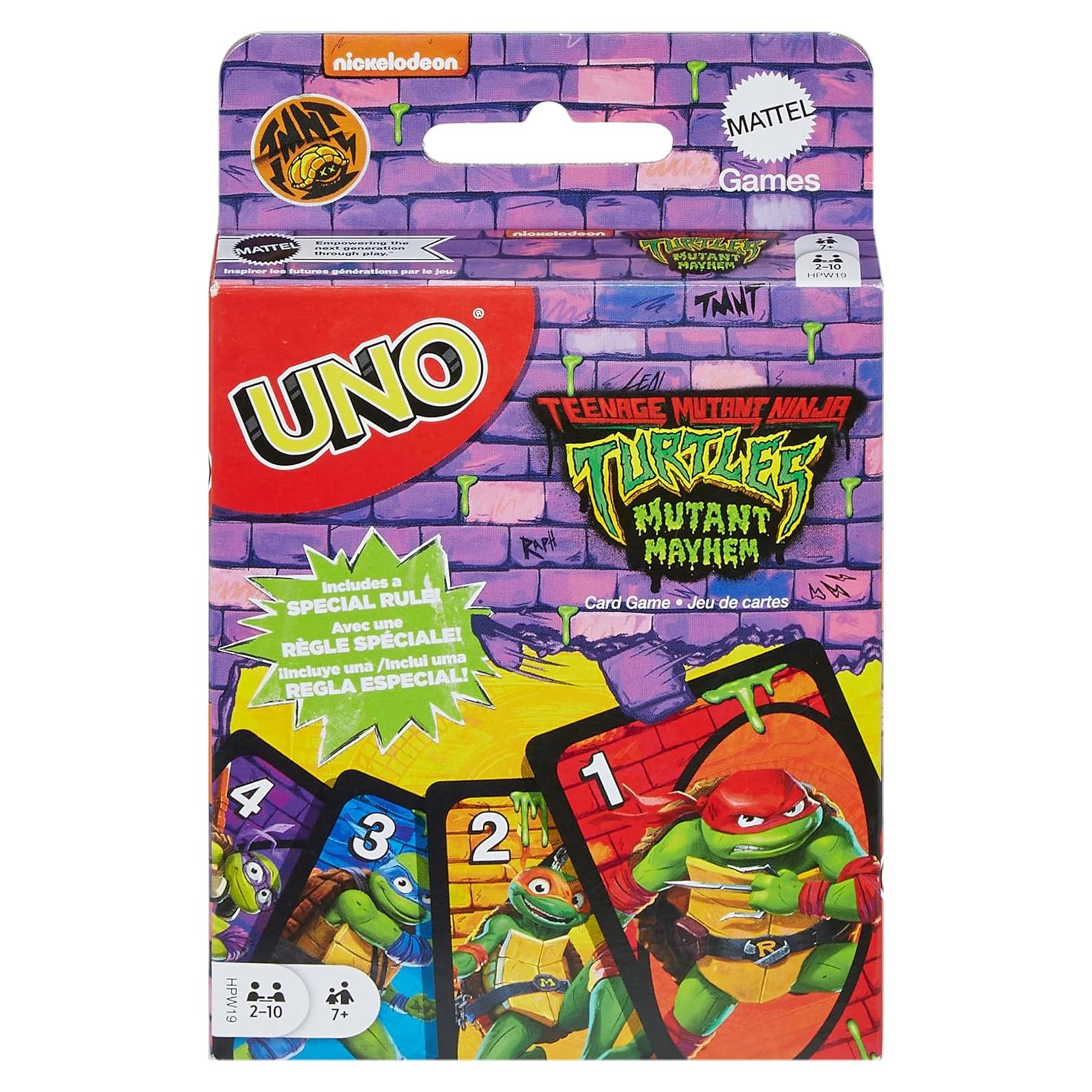 Juego de Cartas UNO Tortugas Ninja Mutantes Mattel 0,14 kg
