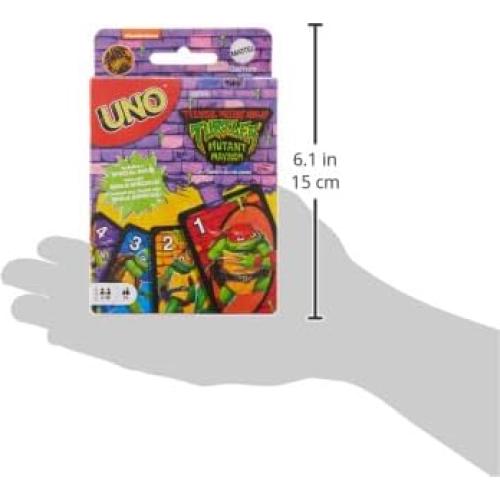 Juego de Cartas UNO Tortugas Ninja Mutantes Mattel 0,14 kg