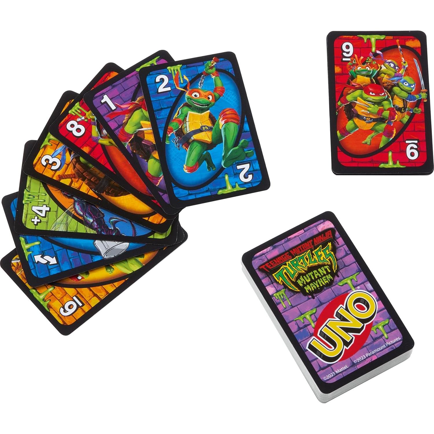 Juego de Cartas UNO Tortugas Ninja Mutantes Mattel 0,14 kg